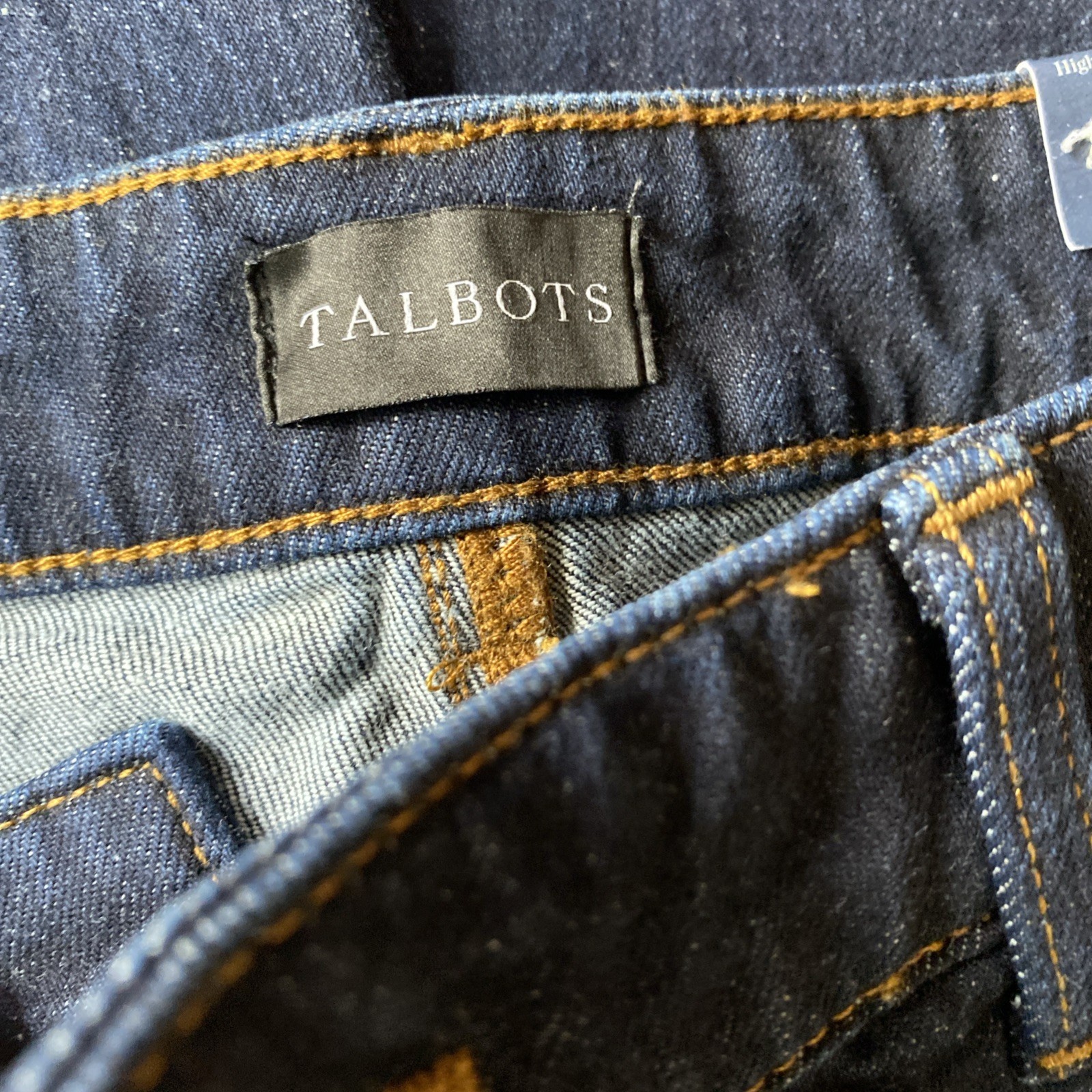 Talbots Jeans Women’s 8P 30×28 Blue High Waist Relaxed Straight Leg Full Length