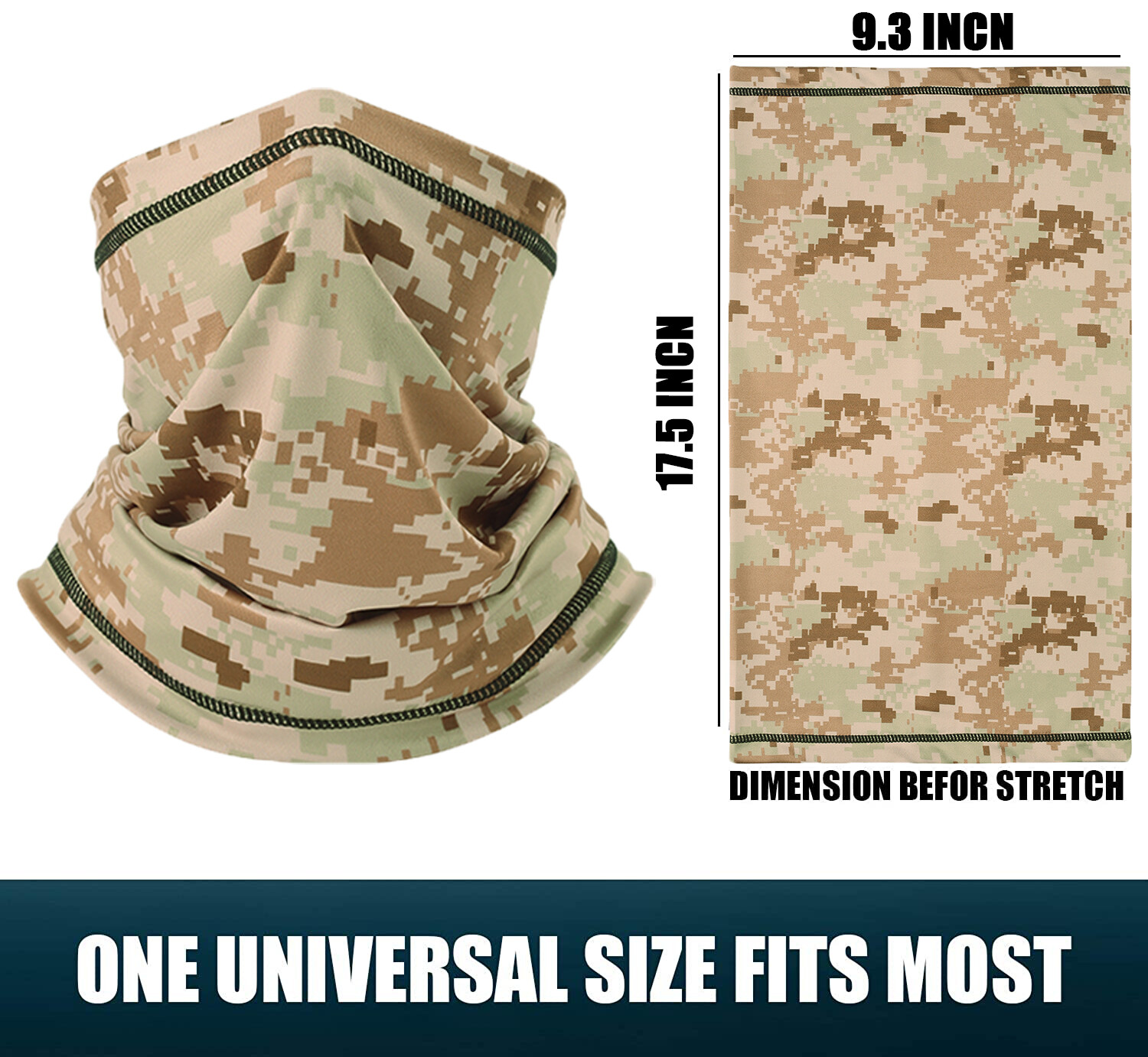 Cooling UV Protection Neck Gaiter | Breathable Balaclava Face Mask Bandana Scarf