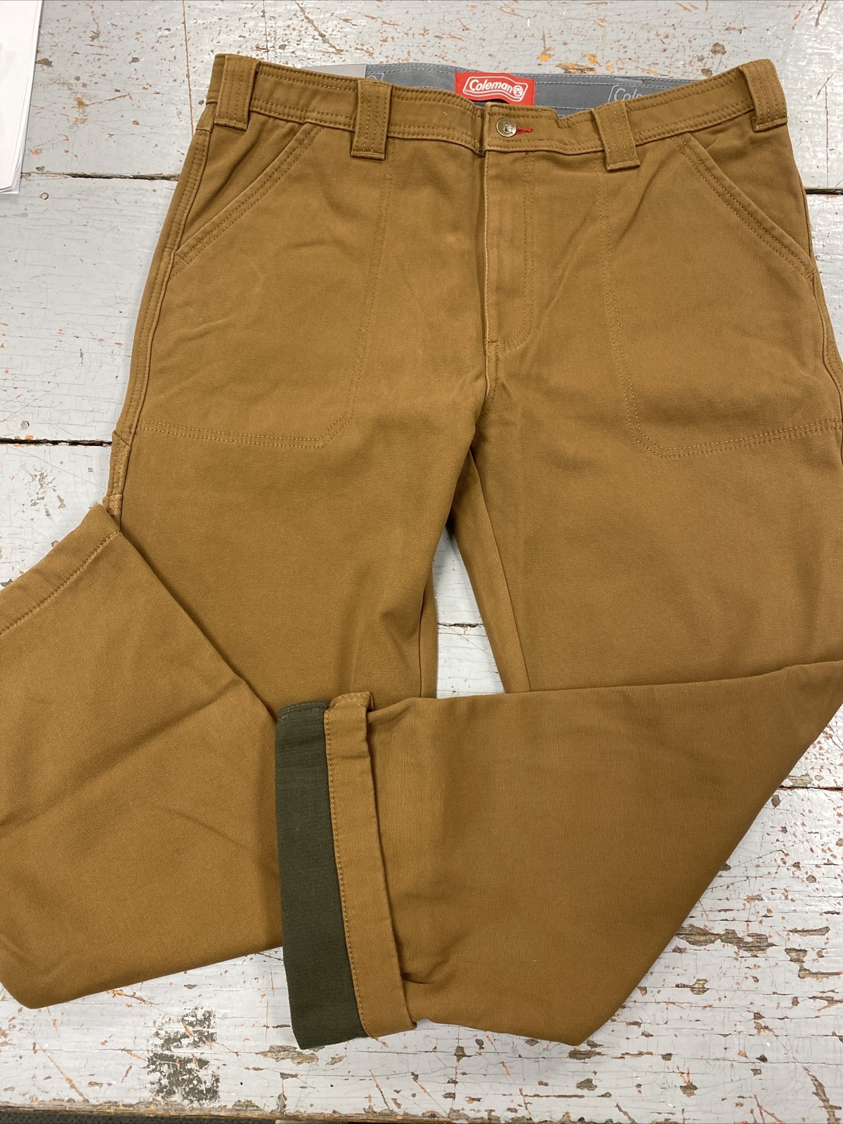 Coleman Men’s Fleece Lined Work Utility Pants Assorted Sizes & Colors NWT