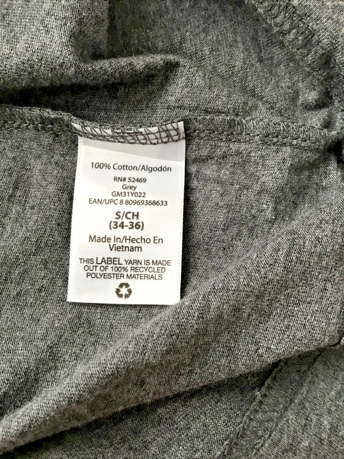 GEORGE SUPER SOFT GRAY LONG SLEEVE CREW NECK TEE SHIRT Sz S