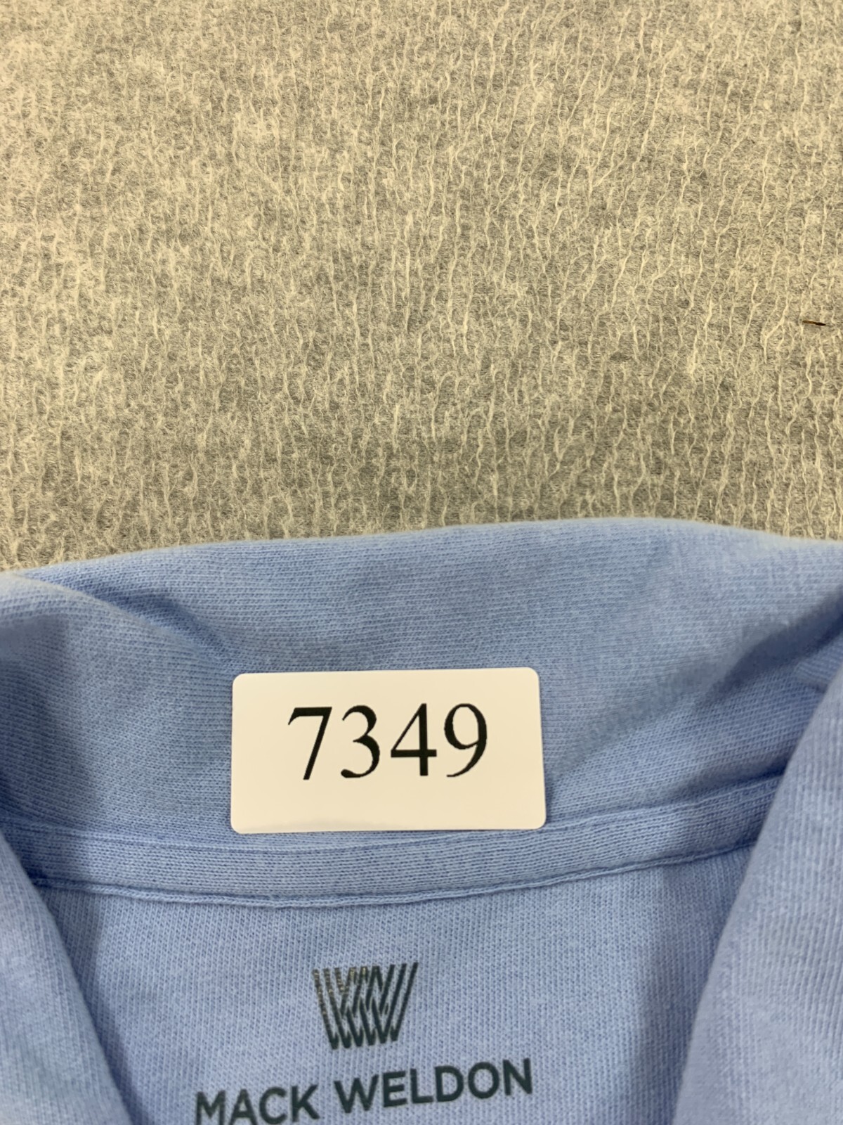 Mack Weldon Daily Wear Short Sleeve Polo Shirt (Men’s Large) 100% Cotton – Blue