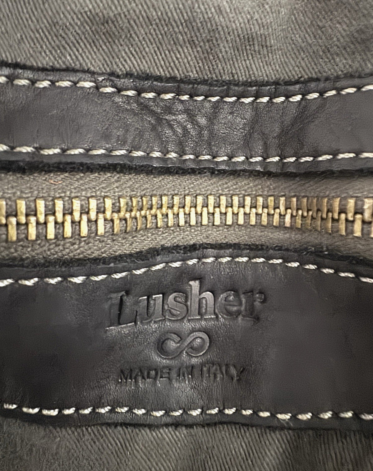 Lusher Soft and Slouchy Hobo Stone Washed Black Raw Onyx Italian Leather Studded