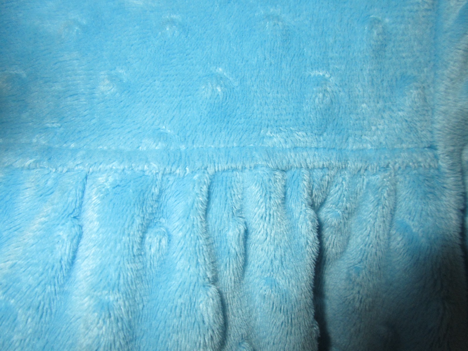DOODLE LOLLY WOLLY woman’s SMALL BLUE dotted velour bed jacket dressing robe