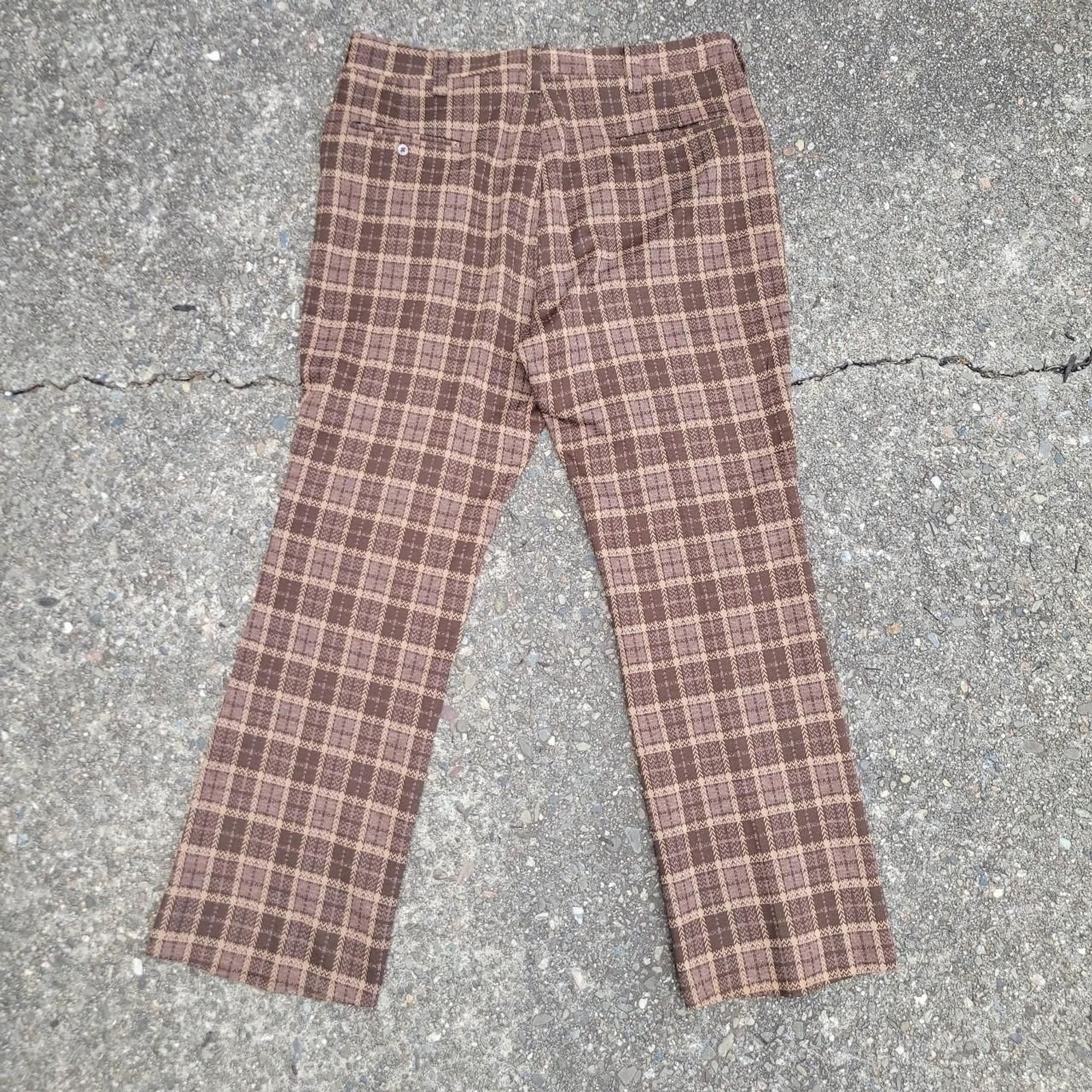 Haggar Men’s Tan and Brown Trousers