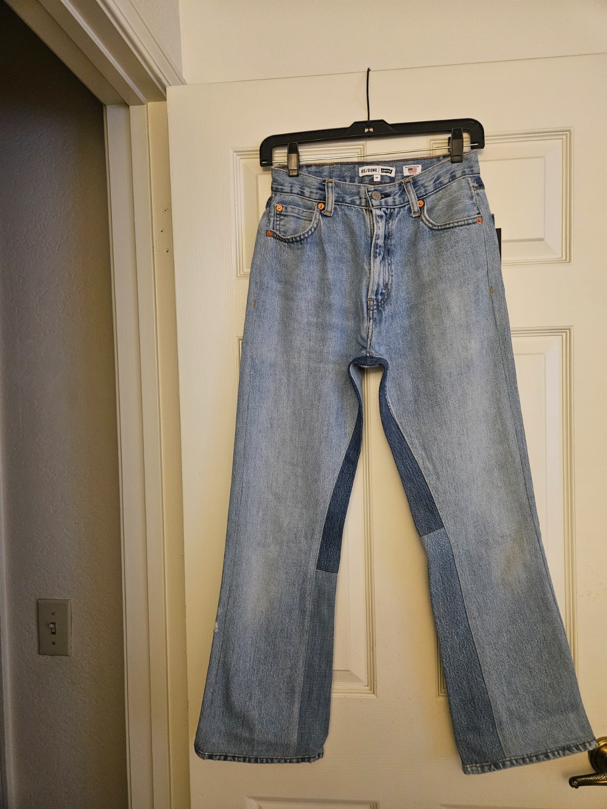 NWT Levi’s Re/Done denim jeans size 24 in 70s loose flare style Indigo