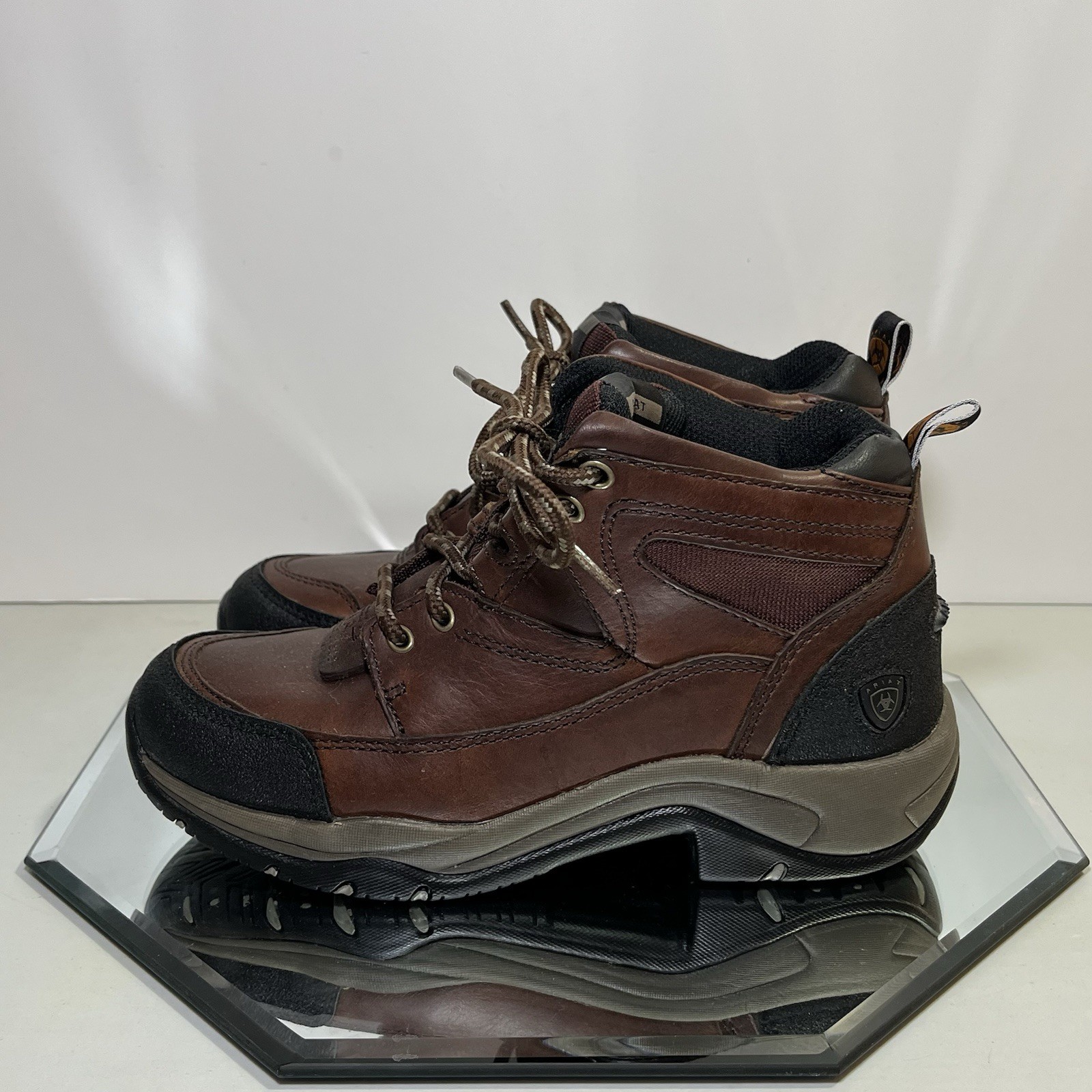 Ariat ATS Terrain Hiker Leather Boots, Women’s 6.5B, Brown, Style 10004138