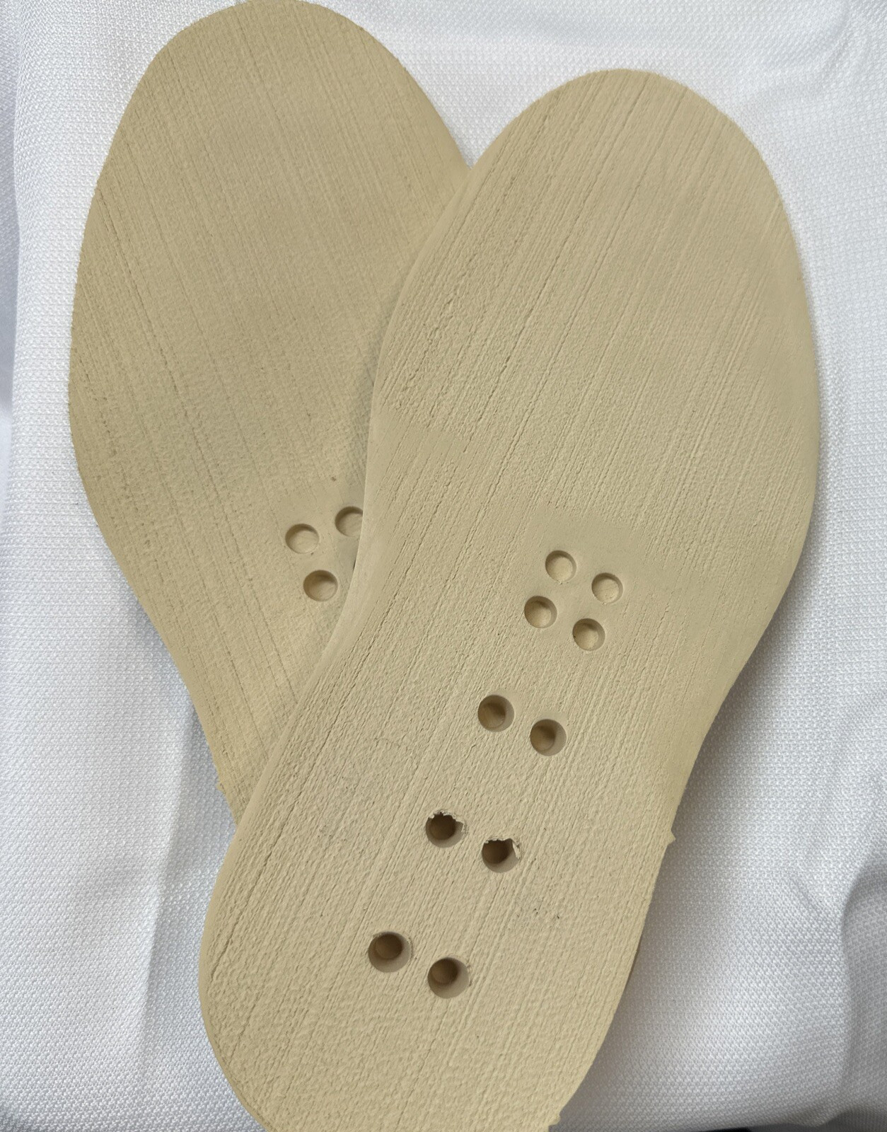 VIBRAM 4014 Cristy Cushion Unit Rubber Full Sole 1 Pair Natural (Cream)