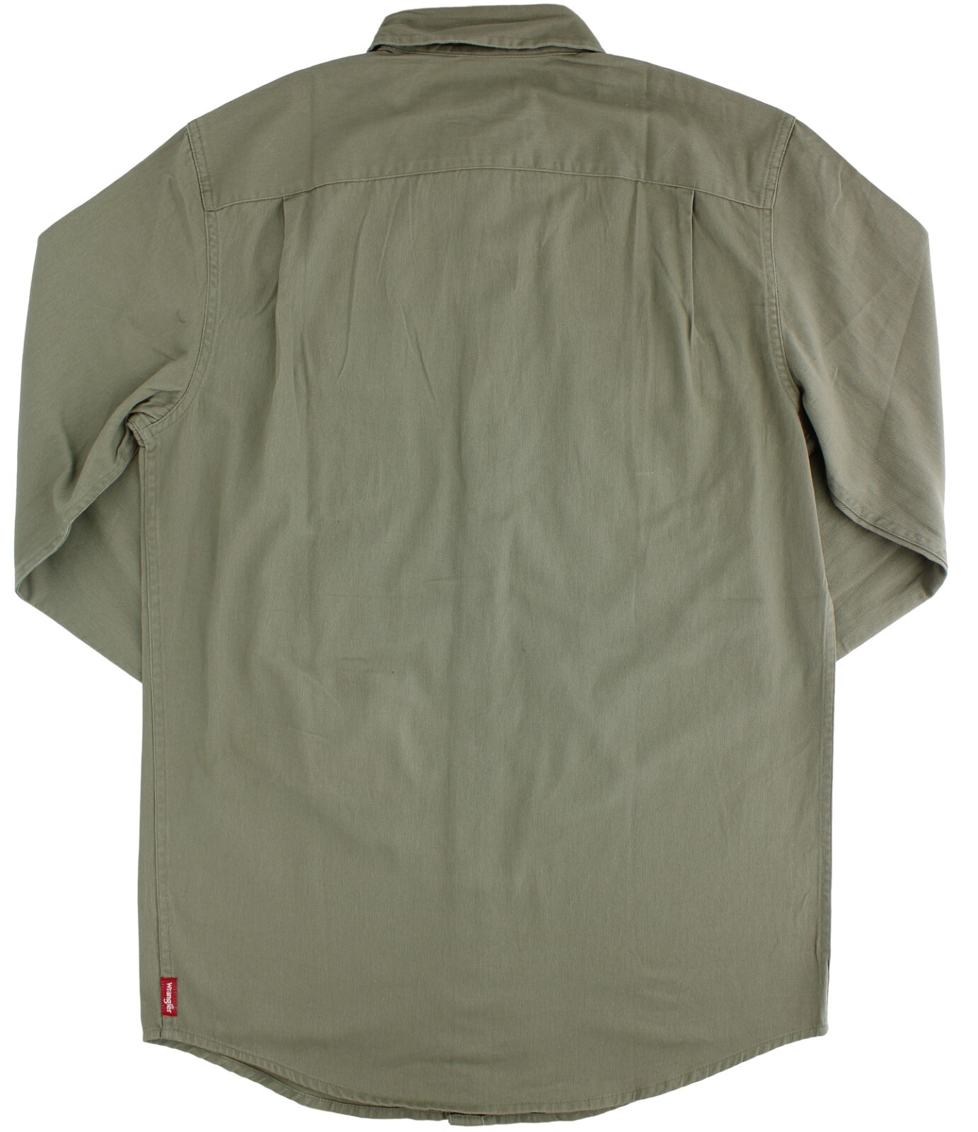 Wrangler Authentics Men’s Shirt, Long-Sleeve Button Front Work Shirt, Two-Pocket
