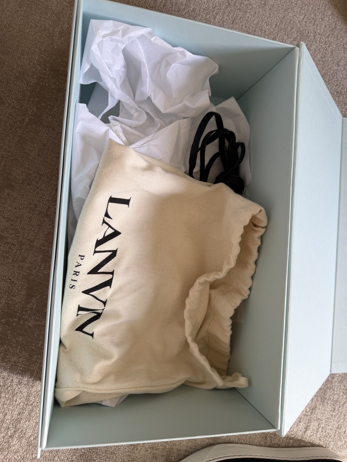 Lanvin sneakers dbb1 Very Lightly Used Size 8 With Original box and packaging.