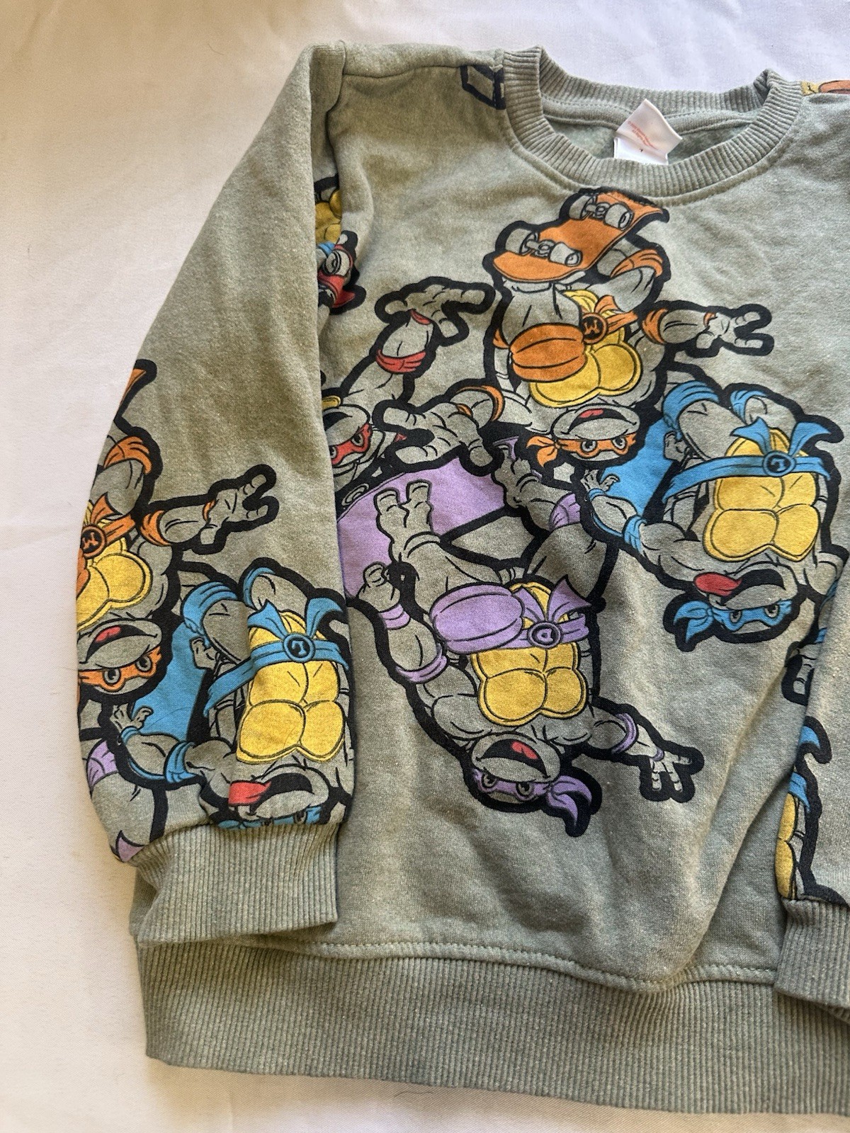 Nickelodeon Ninja Turtles Kids Sweater Size 7 Nickelodeon