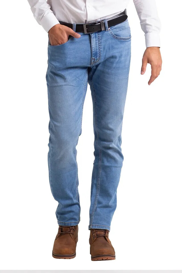 Mens Denim Jeans Knitted Slim Fit Supper Stretch Casual Classic Faded Jeans Pant