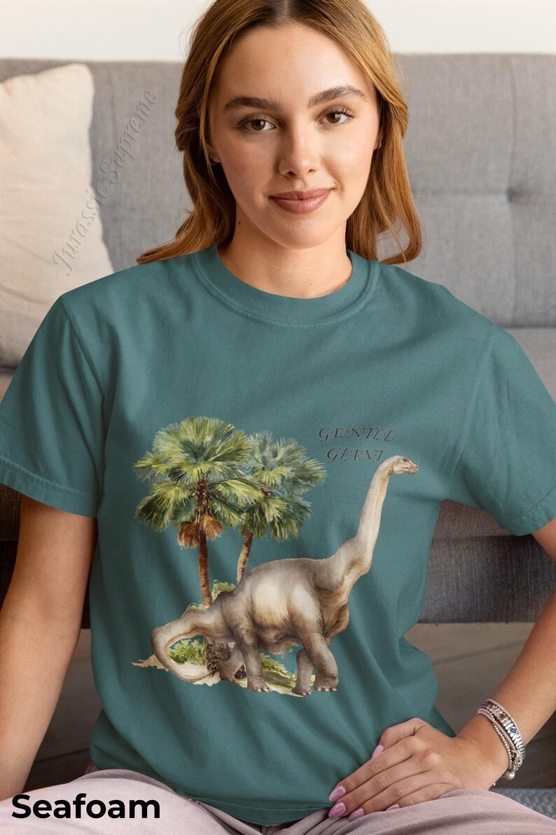Brachiosaurus Gentle Giant Comfort Tee Dinosaur Shirt Men Women