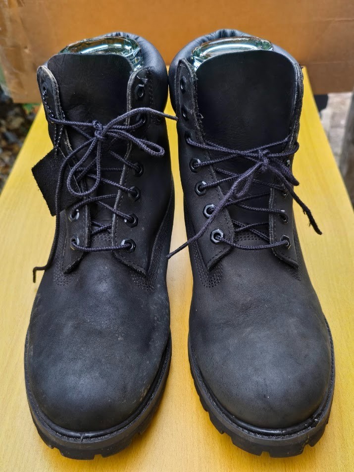 Timberland Men’s Size 12M Black Nubuck Waterproof Work Boots