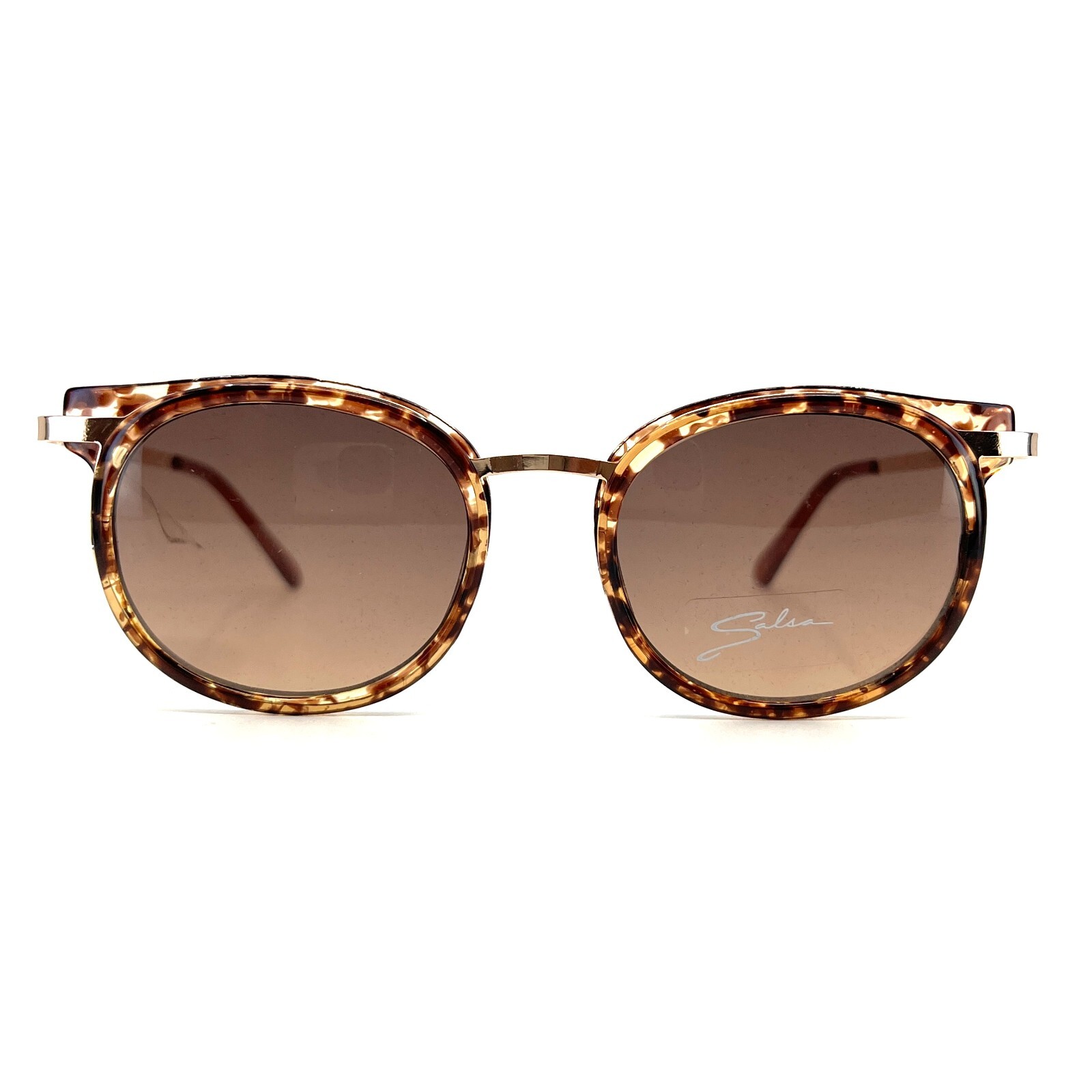 Salsa Sunglasses SAS 20202 TORTOISE round brown with Brown Lenses 49-19-135