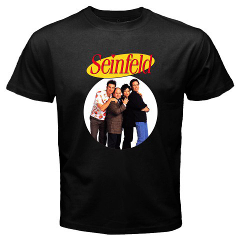 Seinfeld TV Show Men’s Black T-Shirt Size S-5XL