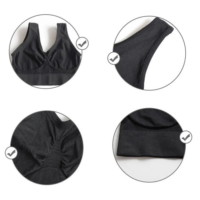 Sport Sleep Bra Seamless Wire Free Weight Support Tank Sports Yoga Bras