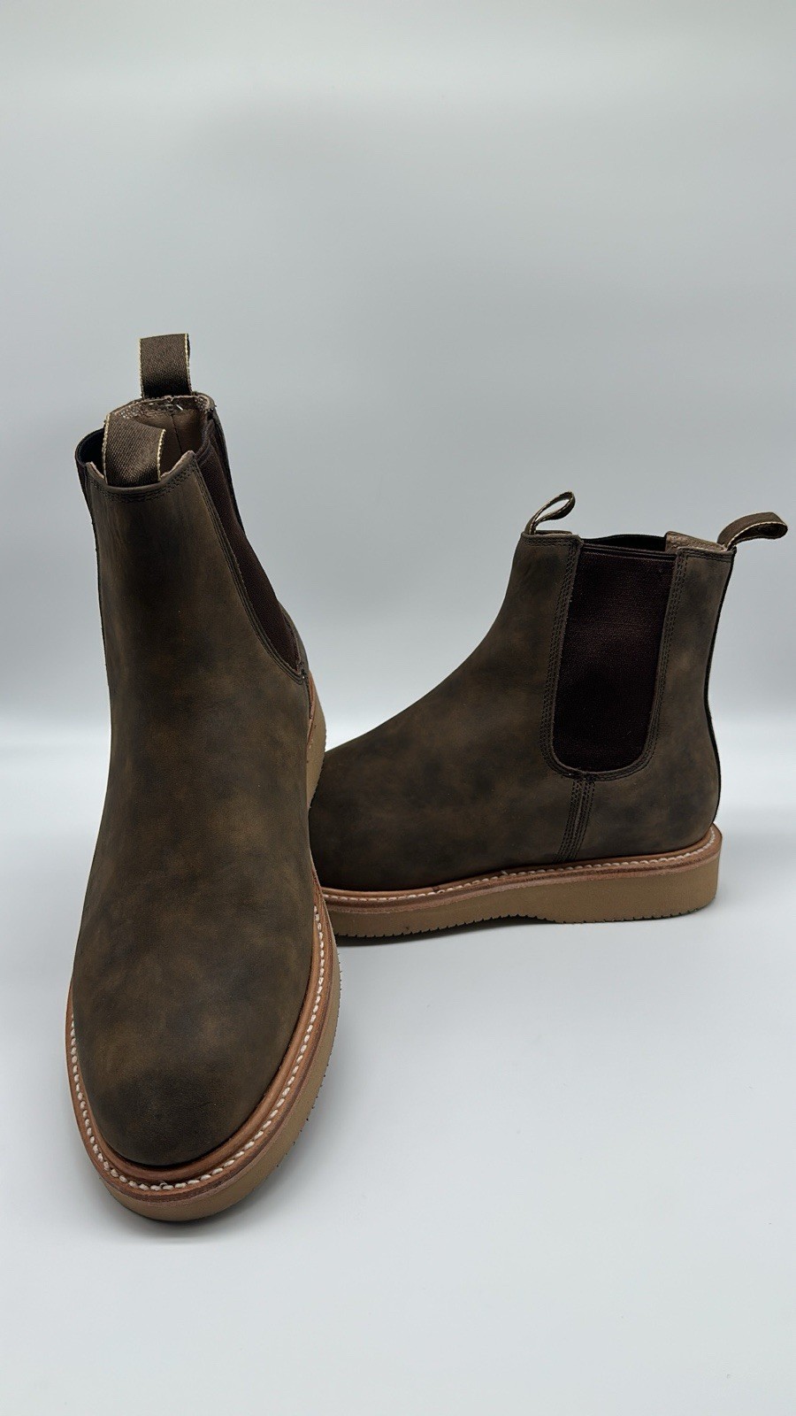 Taylor Stitch Ranch Boot Waterproof Espresso Grizzly Leather Men’s Size 11 D NEW
