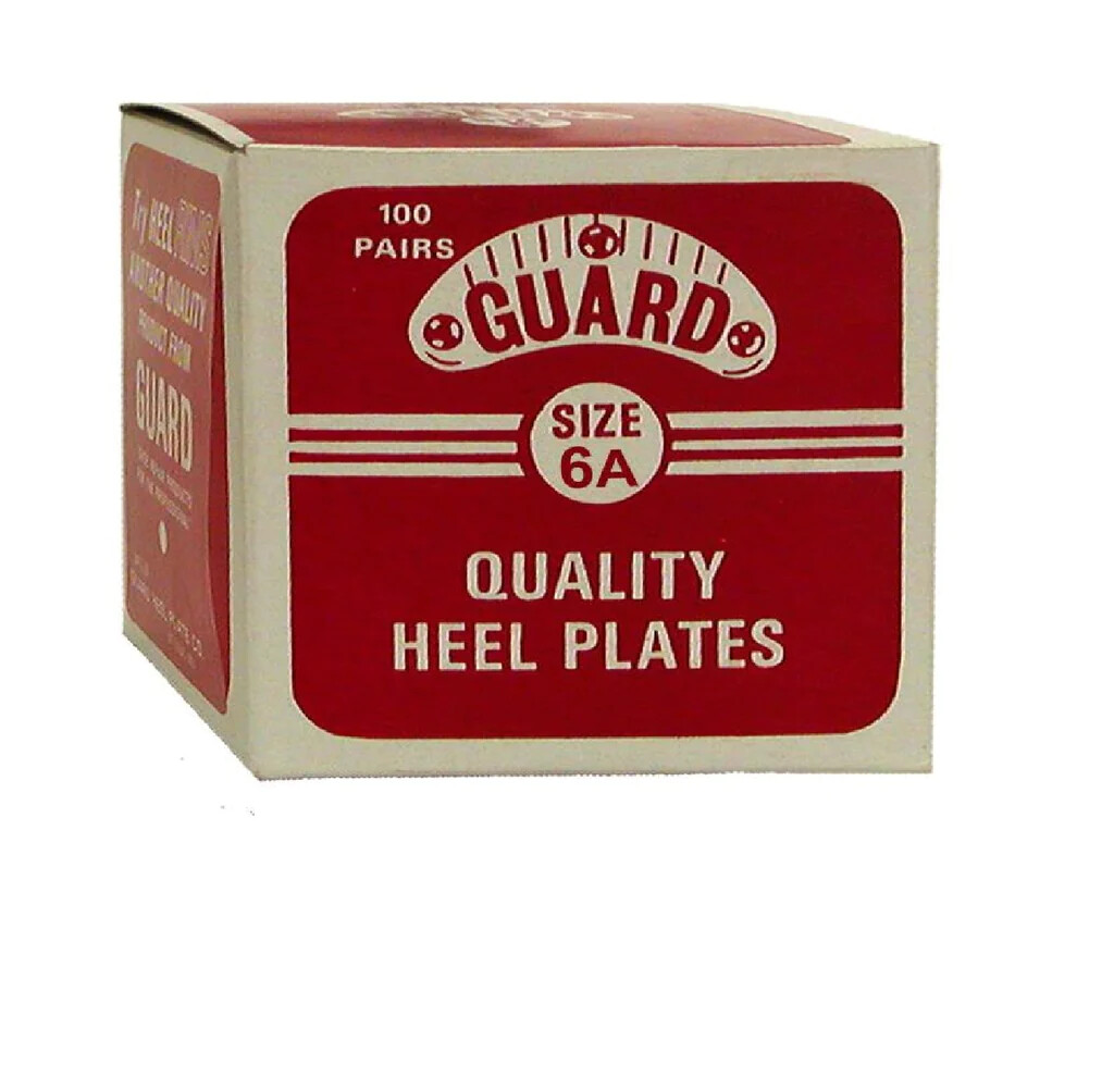 Guard Plastic Heel Plates Taps Savers 5 Pair( 10pic) Size 4/5/ 6/ 6A) w/ nails