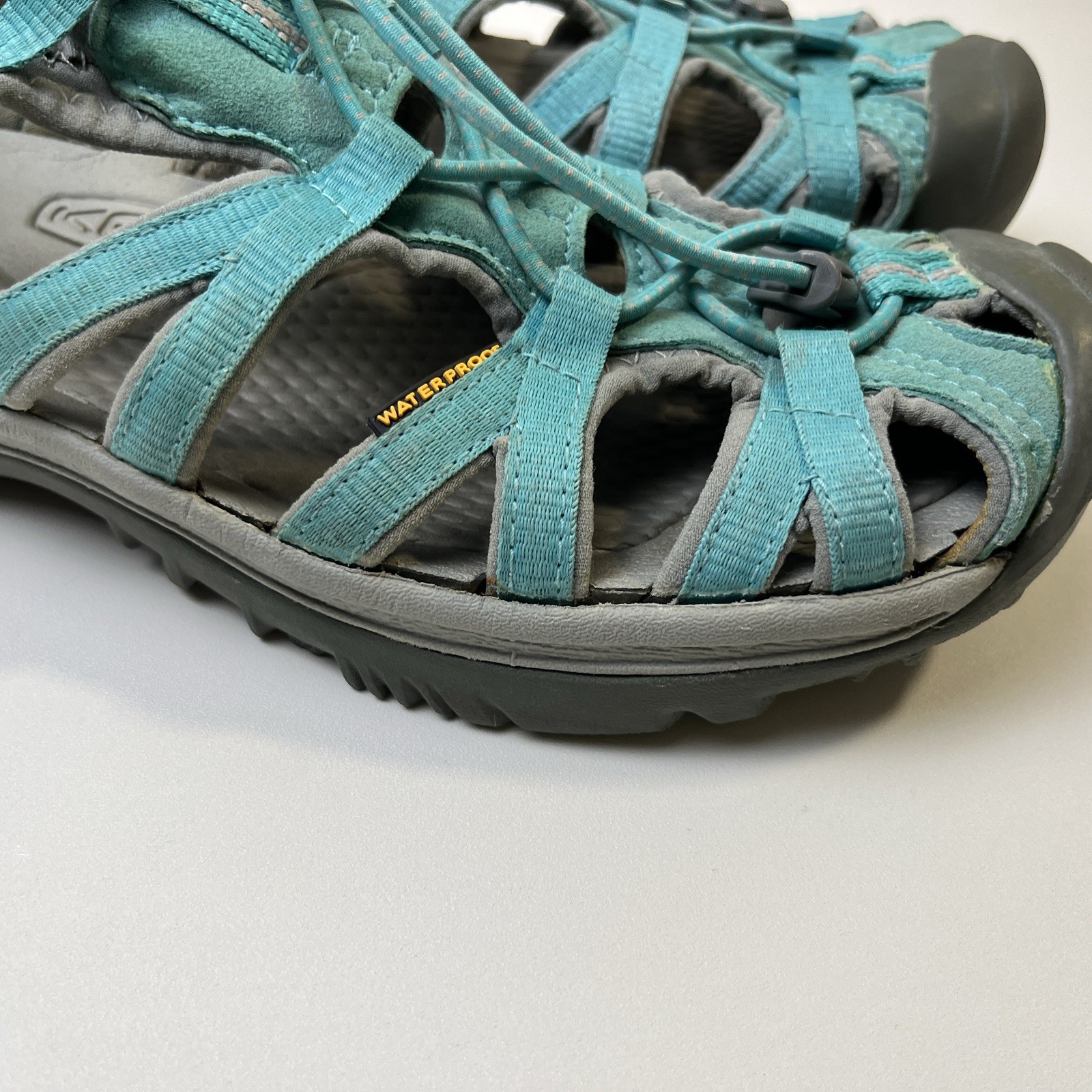 KEEN Whisper Waterproof Sport Sandals Turquoise Blue Women’s Size Unknown Hiking