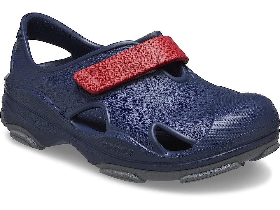 Size C10 Toddler’s Crocs All Terrain Fisherman Sandals Navy/Pepper NEW Clogs