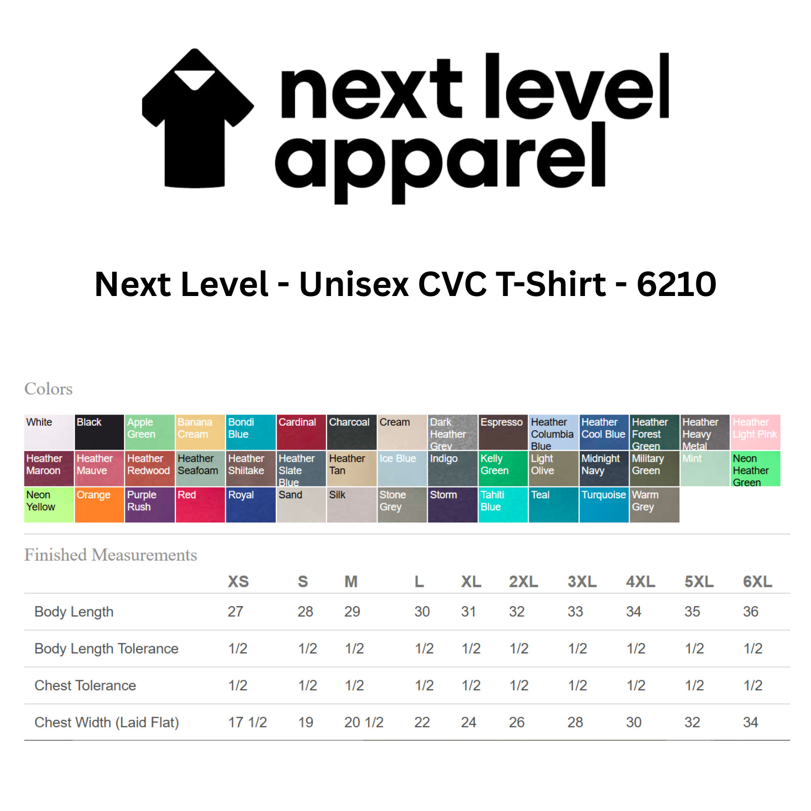 Next Level Apparel Unisex Premium CVC Crew Neck Short Sleeves T-Shirt N6210