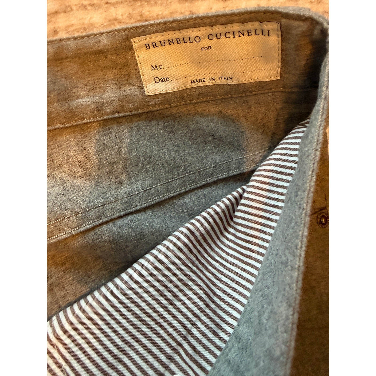 Brunello Cucinelli Gray 5-Pocket Wool Pants Men’s 56 IT US 40×33