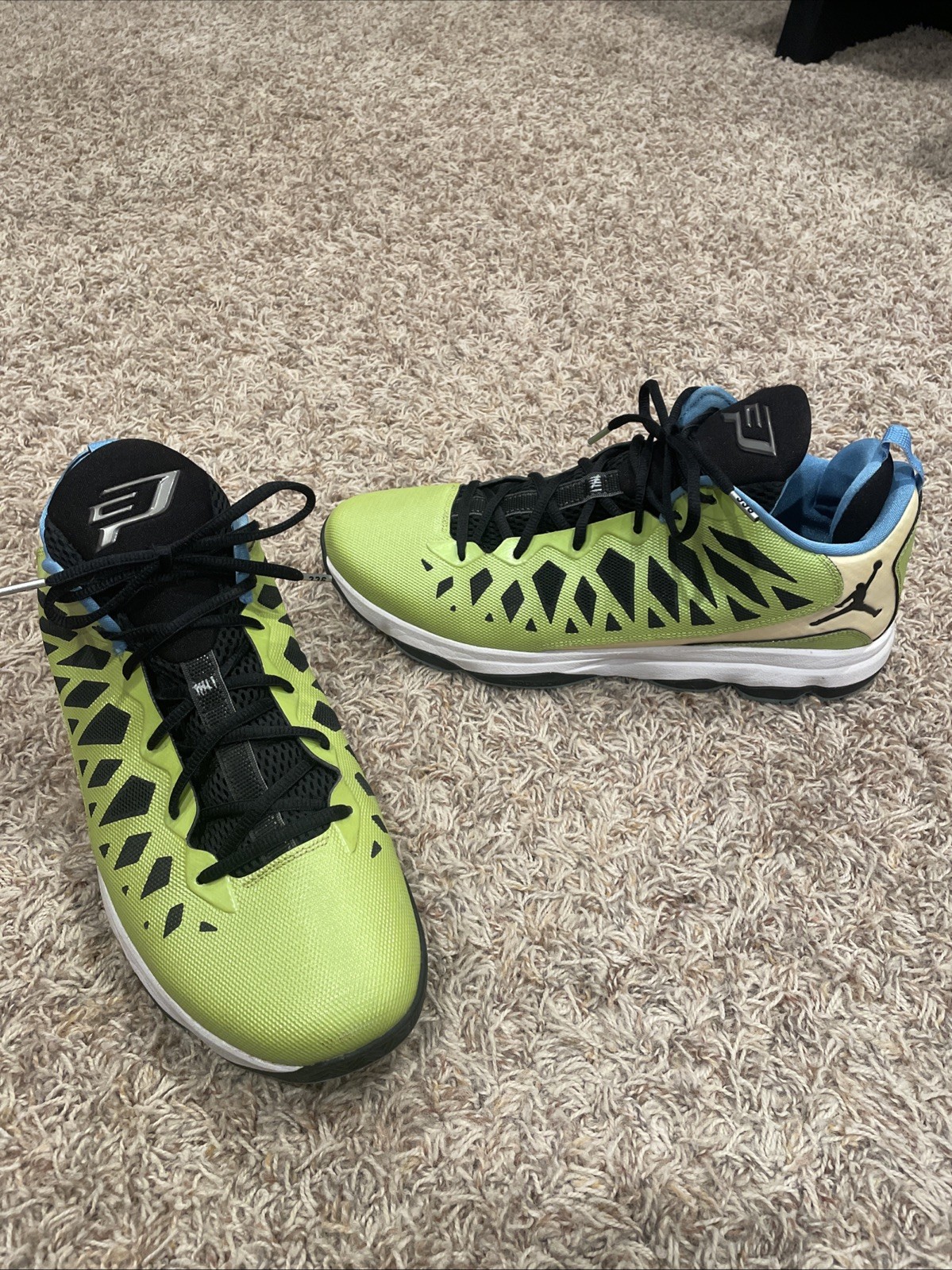 Nike Air Jordan CP3 VI Atomic Green-Black-White-Blue #535807-301 Men’s Sz 14