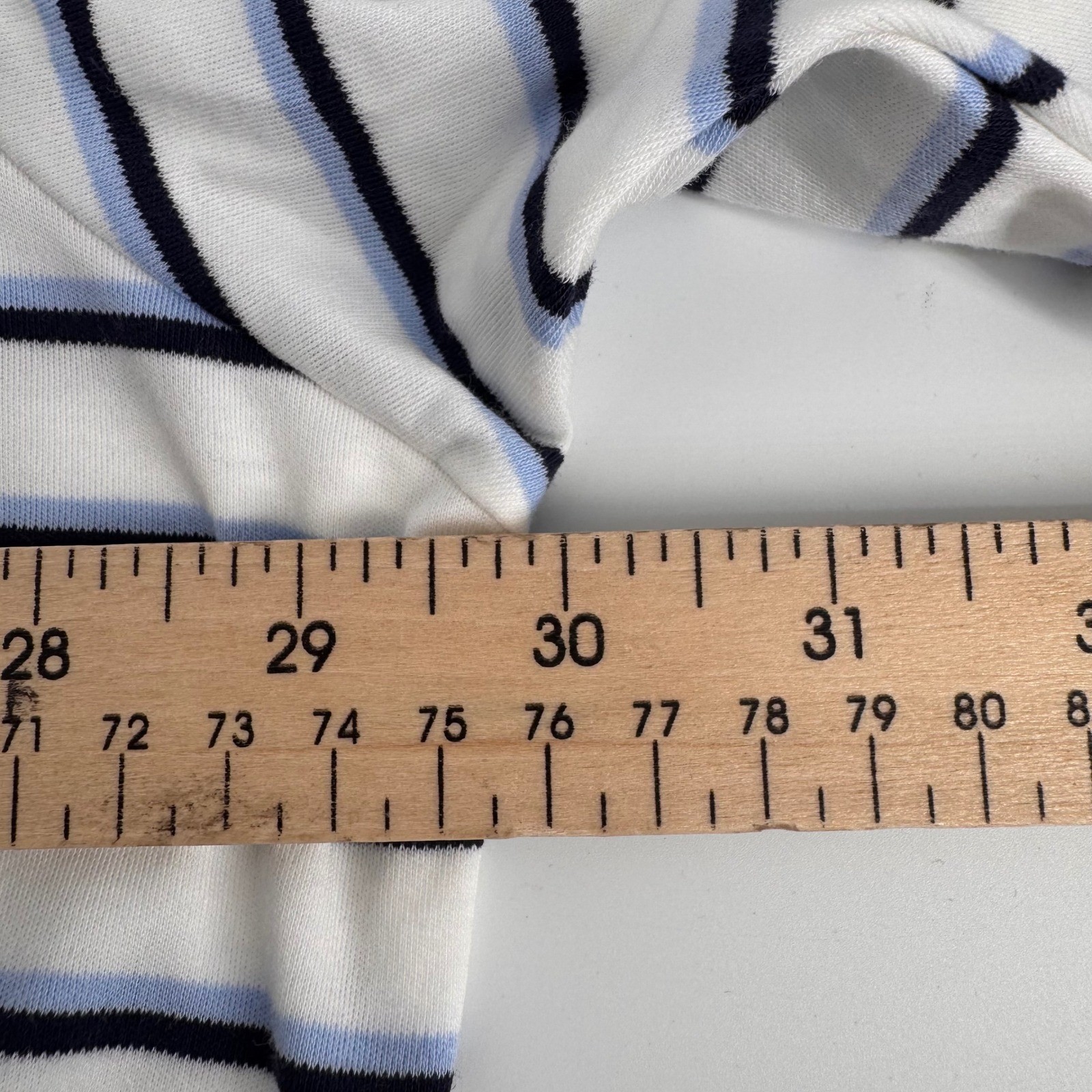 Polo Ralph Lauren Polo Shirt Mens 3XLT White Striped Big & Tall Short Sleeve