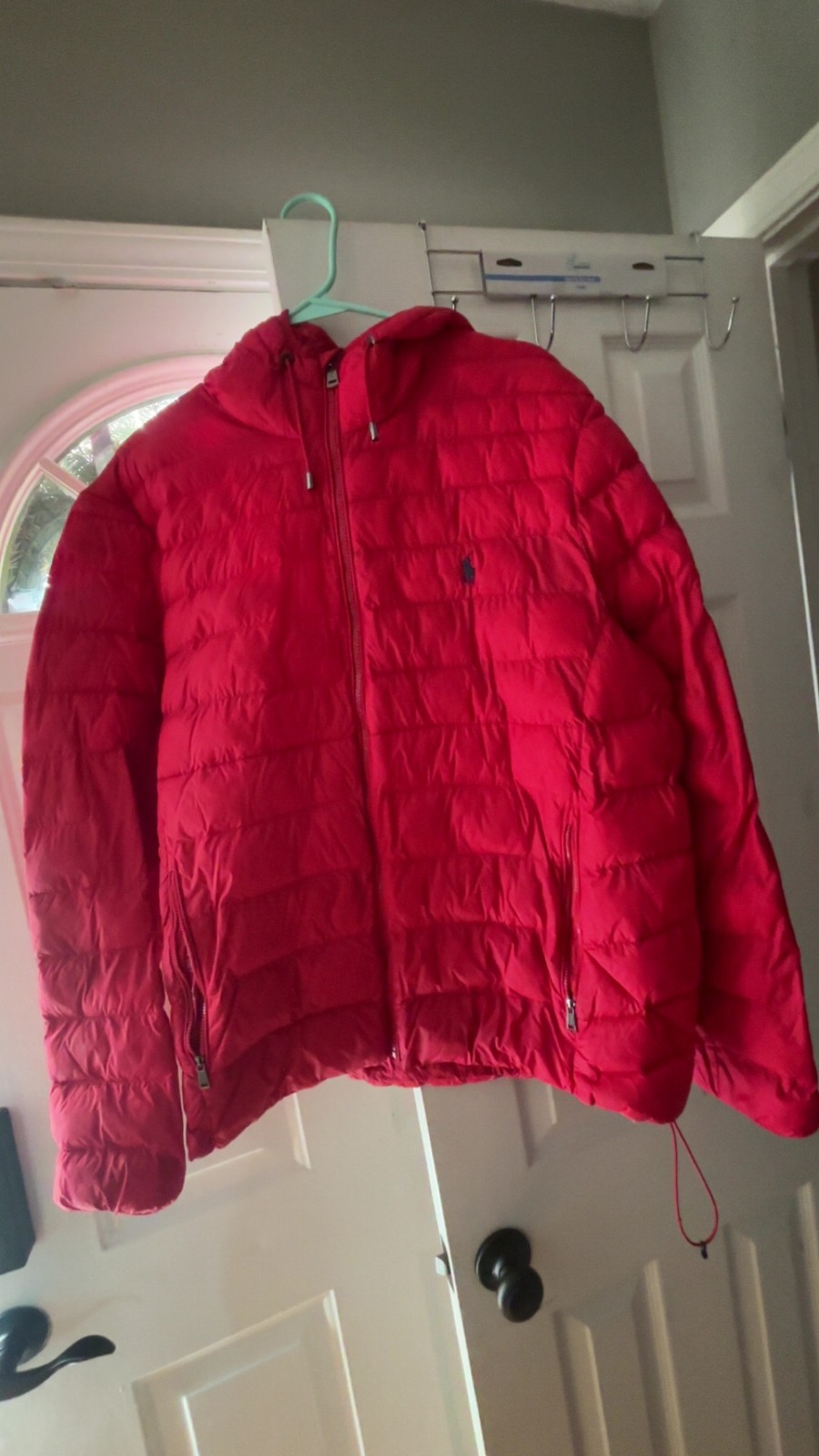 polo red puffer jacket