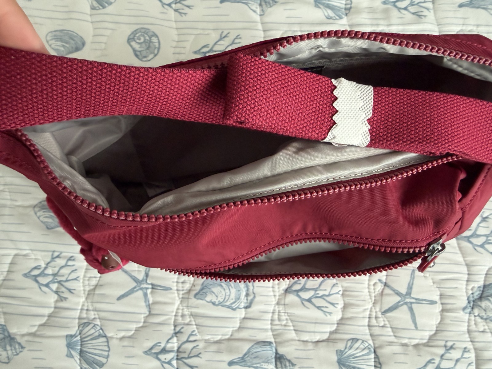 Kipling Alenya Crossbody Bag Deep Burgundy Red Lightweight Travel Purse NEW