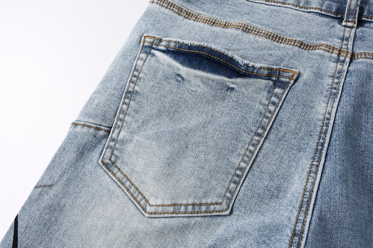2026 New purple brand personality Fashion Slim Fit Leisure BLUE Jeans .