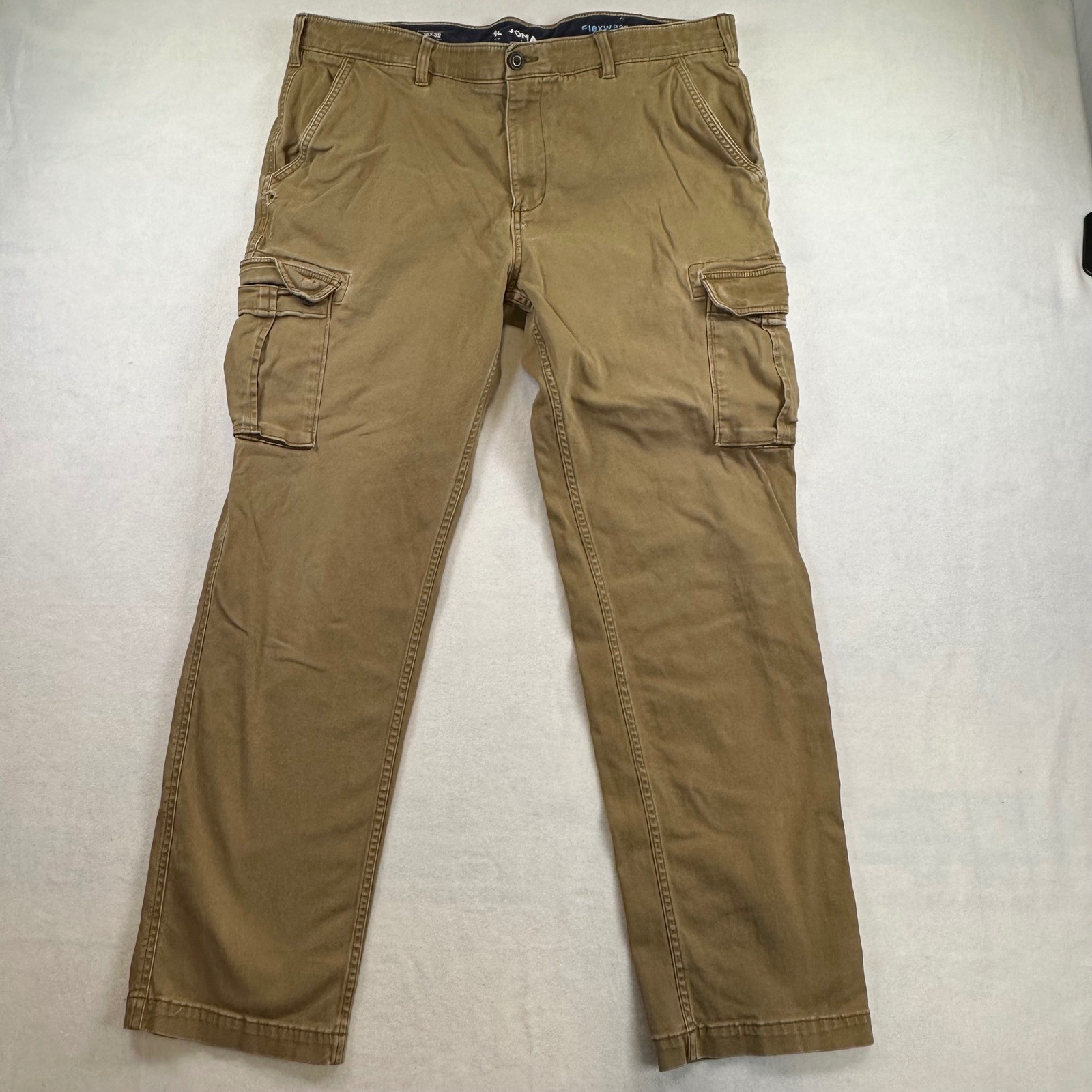 Sonoma Goods For Life Mens 38×31 Flexwear Cargo Pants Khaki Tan Straight Leg