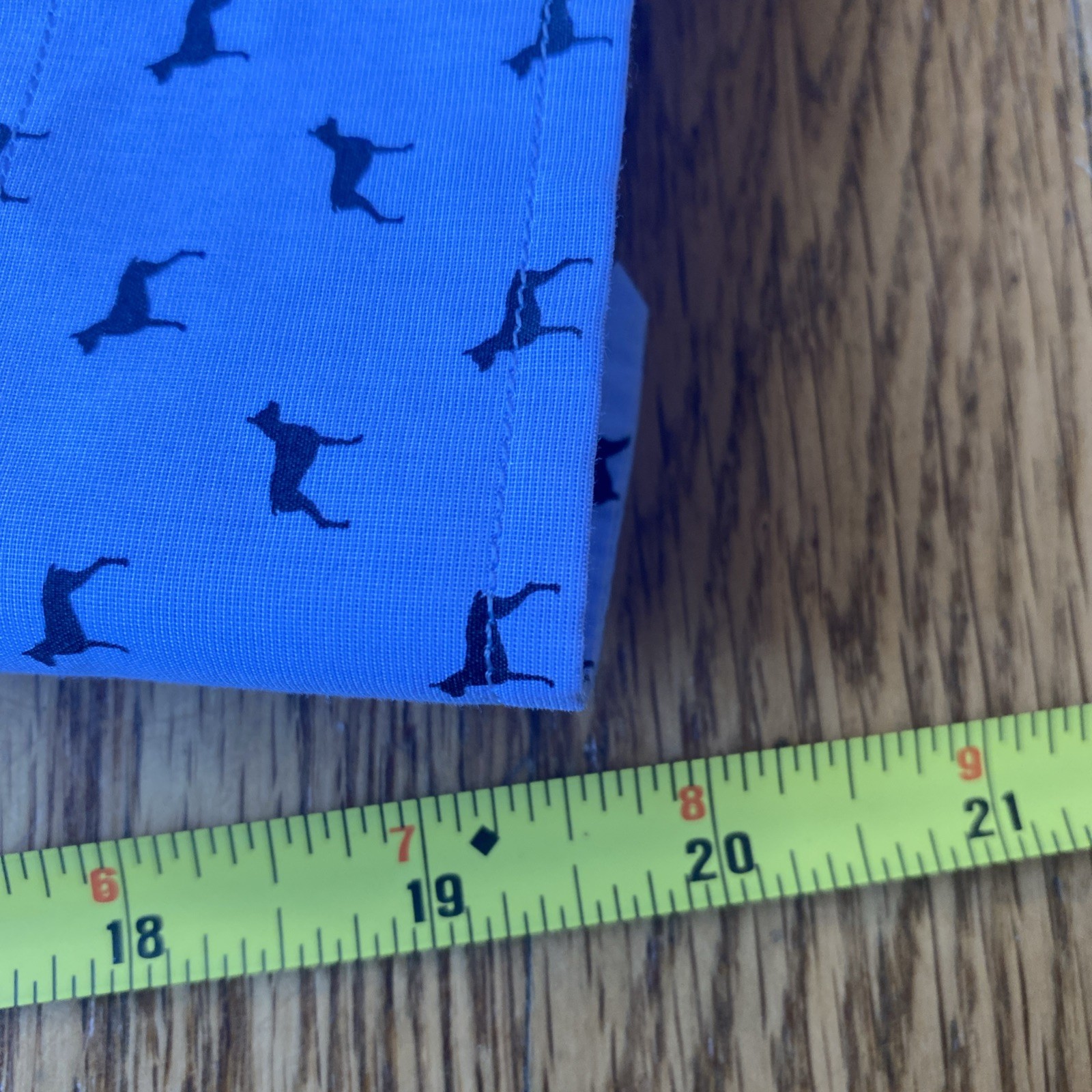 Banana Republic All Over Dog Print Large Slim Flex Fit Tech Stretch Cotton