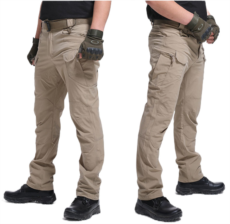 Mens Cargo Pants Tactical Waterproof Work Pants Outdoor Hiking Combat Trousers