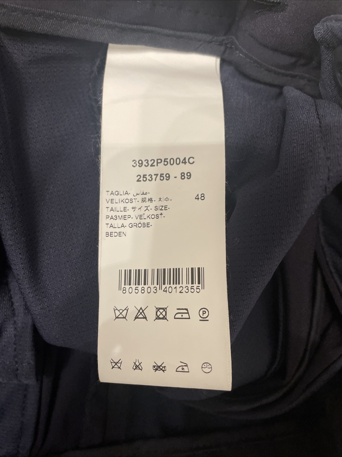 MANUEL RITZ Blue Technical Jogging Trouser Pants with Drawstring EU 48 US 32
