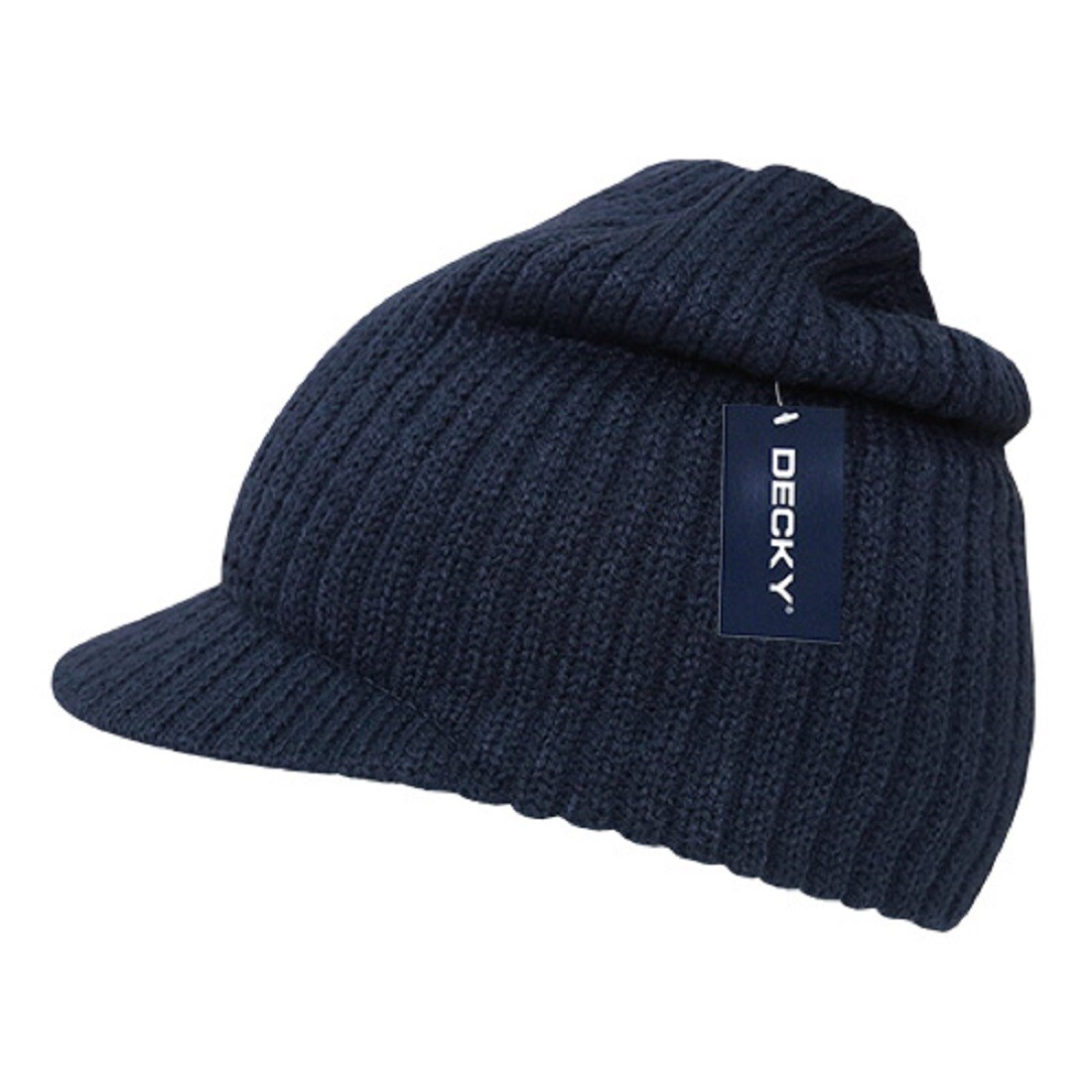 Decky Men’s Knit Visor Beanie Campus Cap