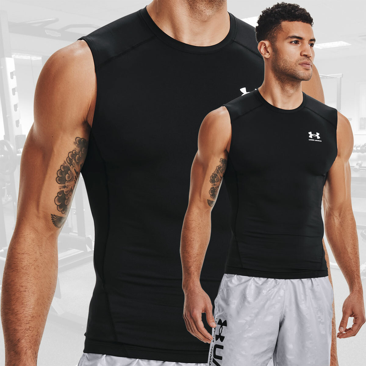 Under Armour Men’s UA HeatGear Compression Shirt, Sleeveless, Tank Top 1361522