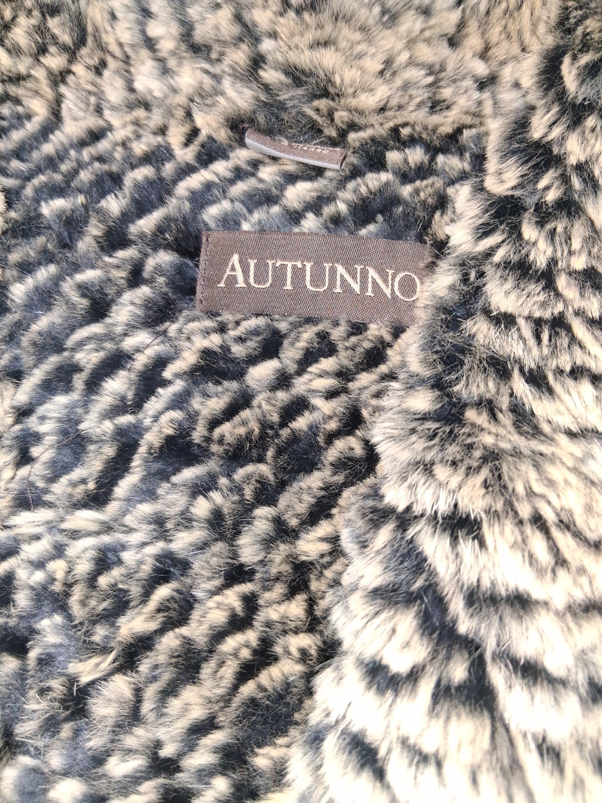 Real fur jacket, womens size small, rabbit body and lining fox trim.
