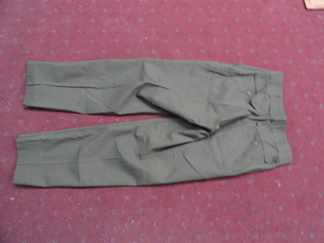 Vintage 80s US Army OG 507 Trousers Utility Pants Military USA Straight Pocket