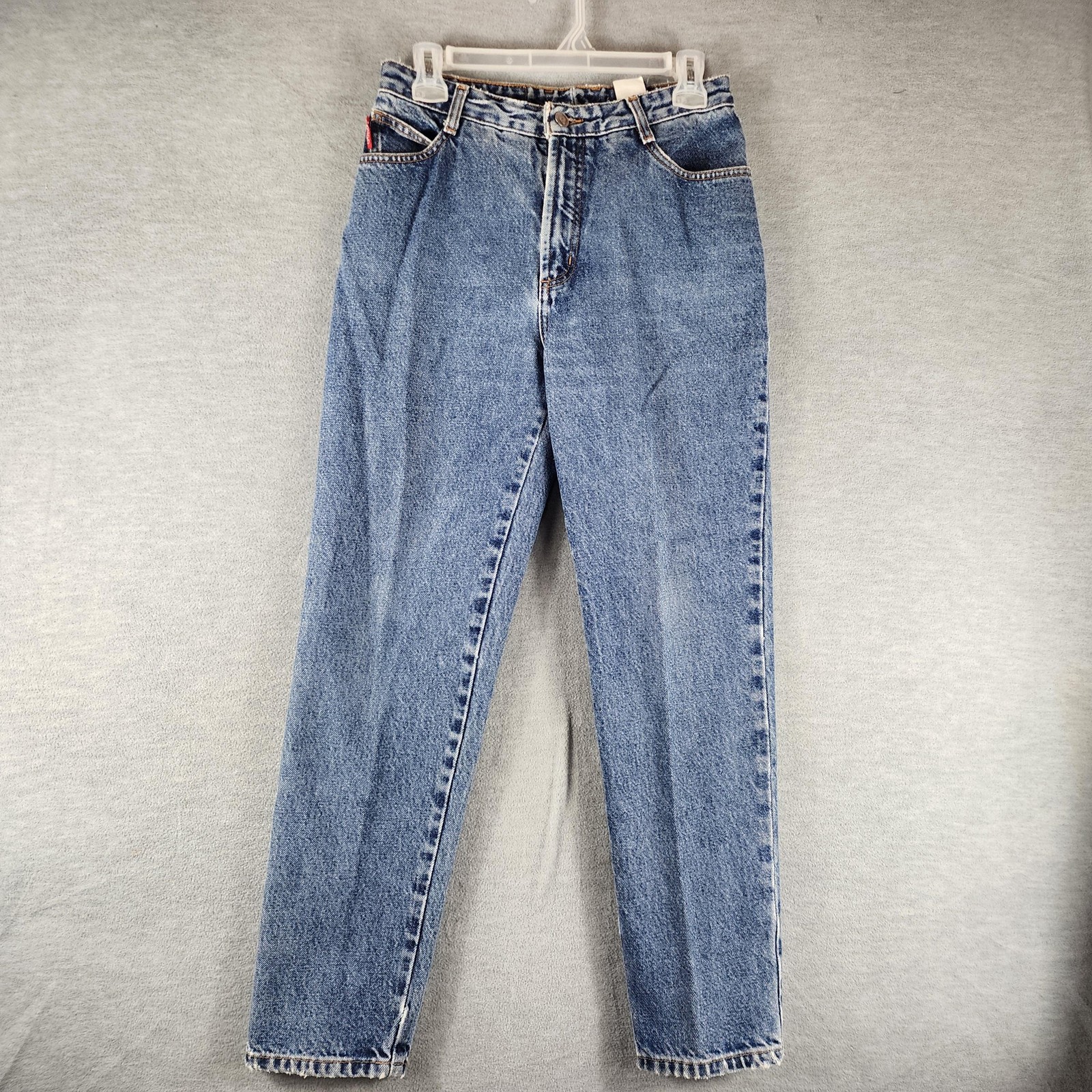 Bongo Jeans Woman 9 Blue Medium Wash High Rise Original Mom Jean Tapered 90s