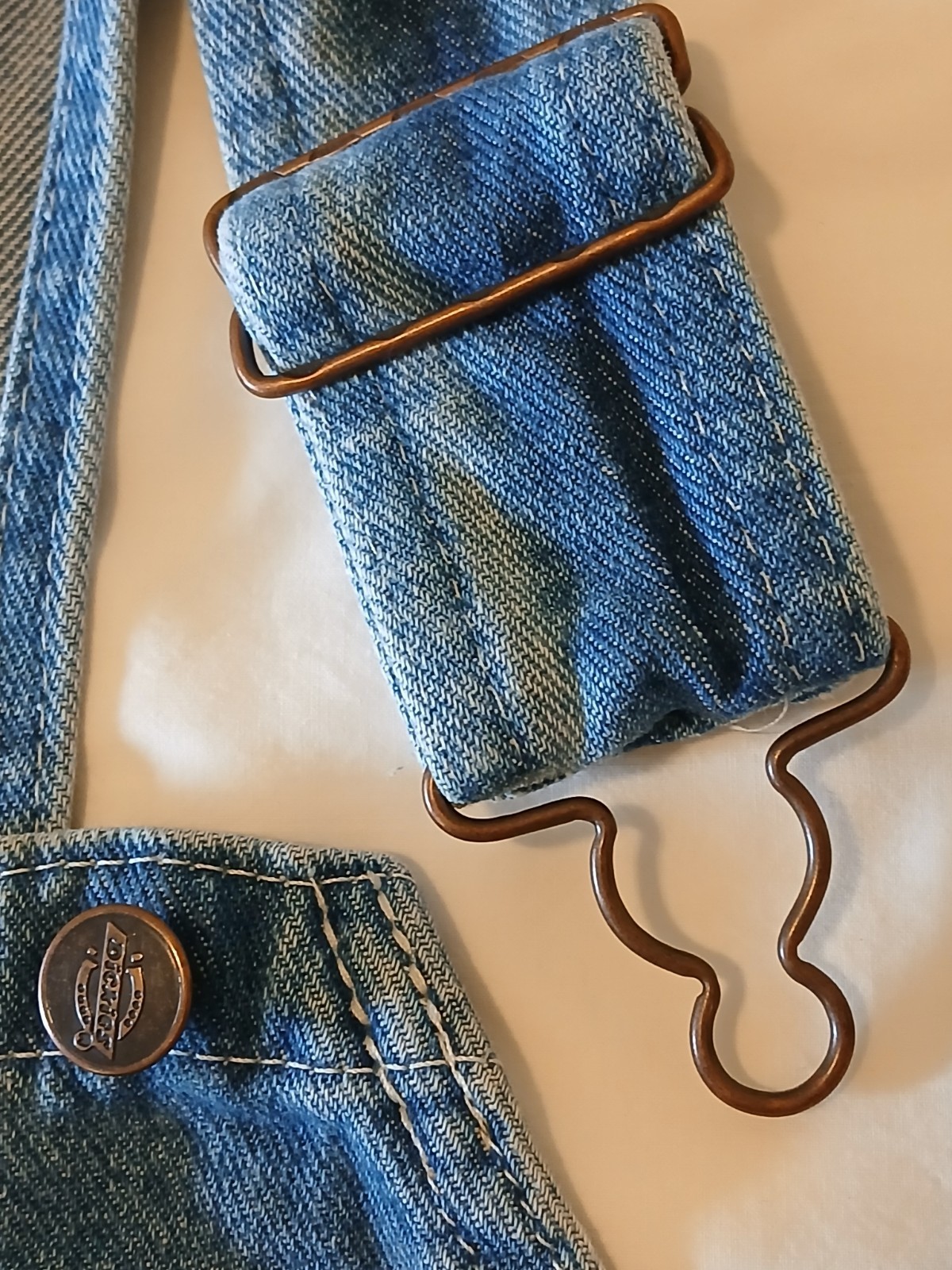 Dickies Overalls 34 X 30 Coveralls Bib Blue Cotton Denim Carpenter Farm Work EUC