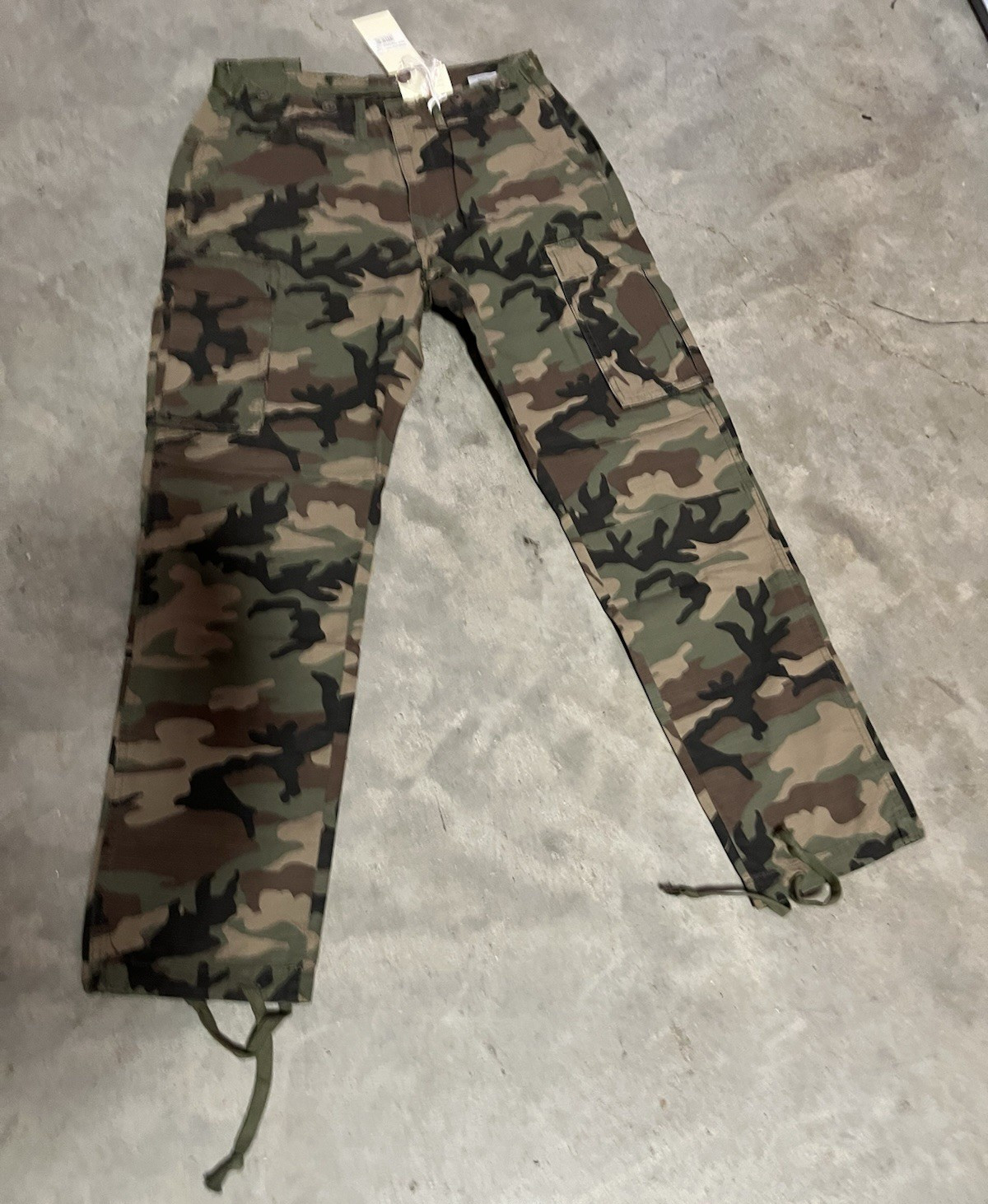 mnml Men’s Vintage Camo Cargo Pants 31 Regular Straight Leg Cotton Twill
