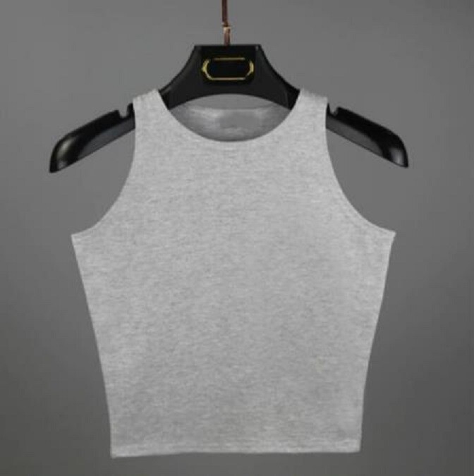 Women Basic Casual Stretch Crop Cropped Tank Top Sleeveless Shirt S – L
