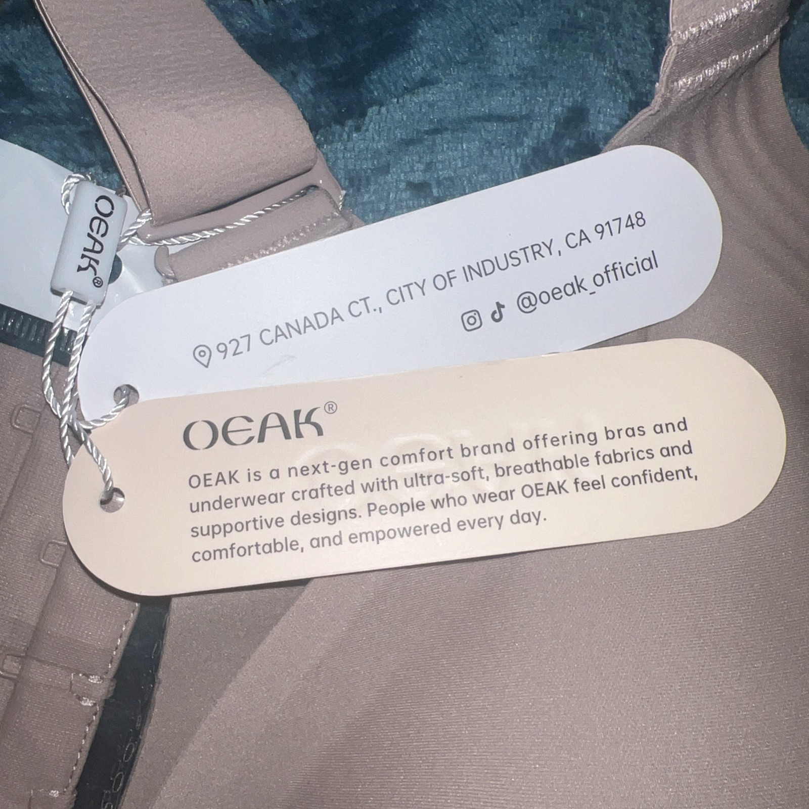 OEAK Wireless Full Coverage Bra Nude Seamless Support Size 3XL NWT