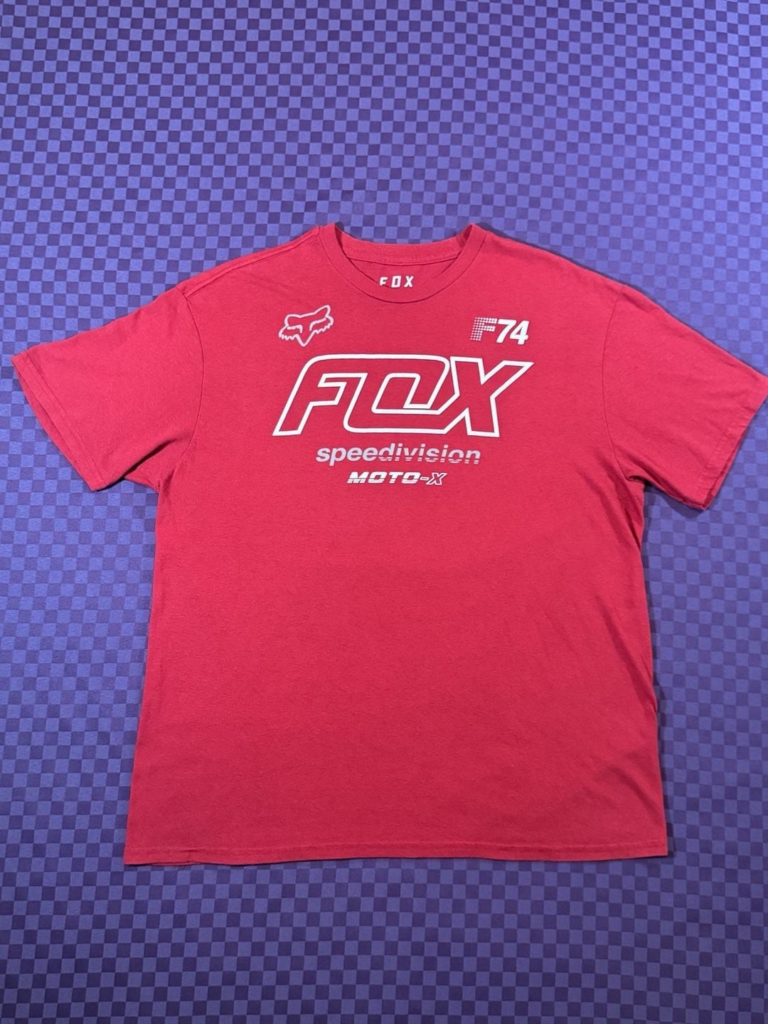 Fox Racing Neon Moth SS TEE T-Shirt Size: XLARGE Red