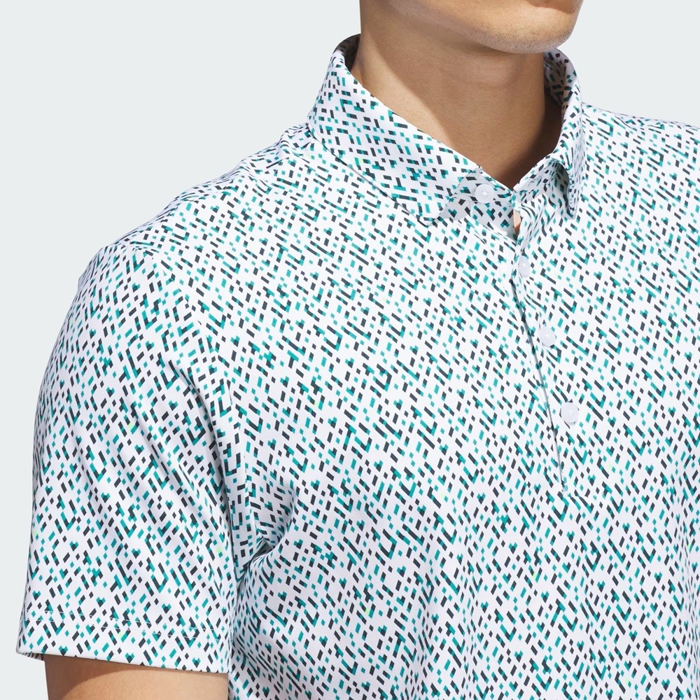 New Men’s Adidas Ultimate365 Micro Argyle Polo – Choose Size