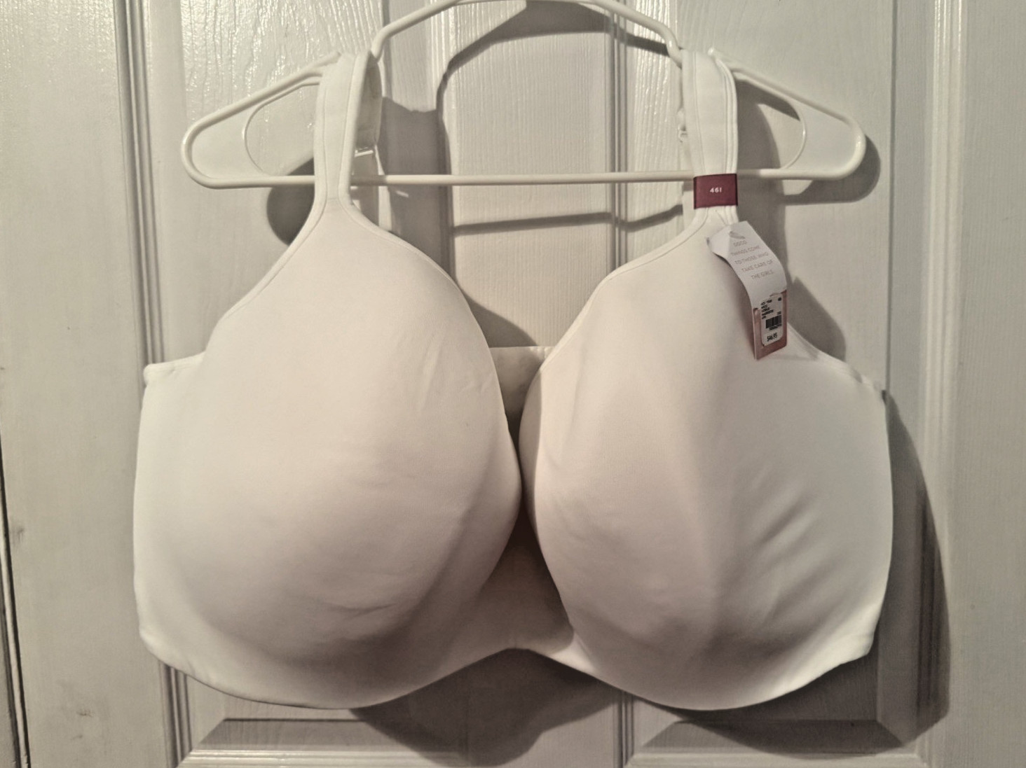 NWT CACIQUE White Bra Womens Size 46I White Full Coverage Lane Bryant Plus Size