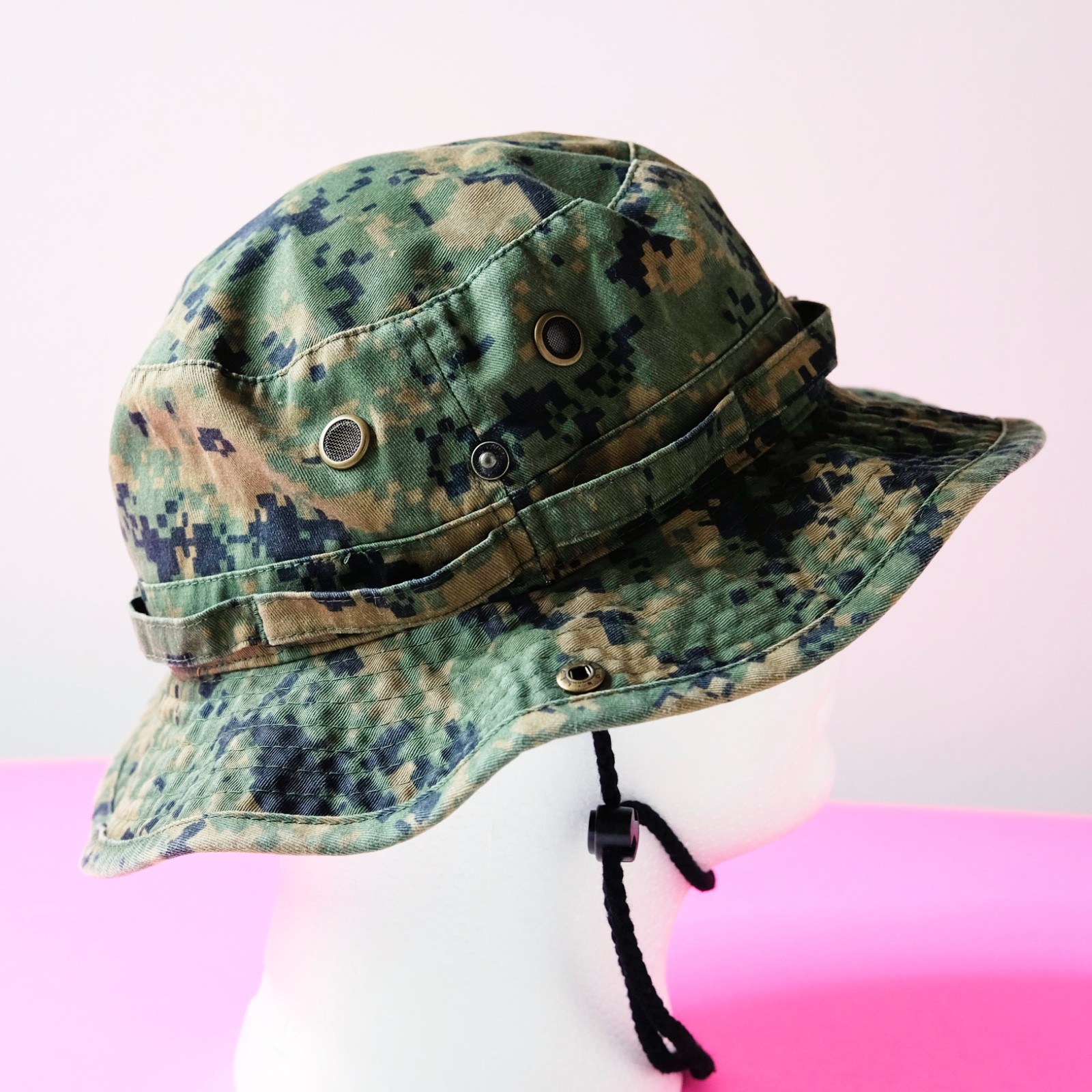 Newhattan Digi Camo Boonie Hat Tactical Military Safari Jungle Size S/M
