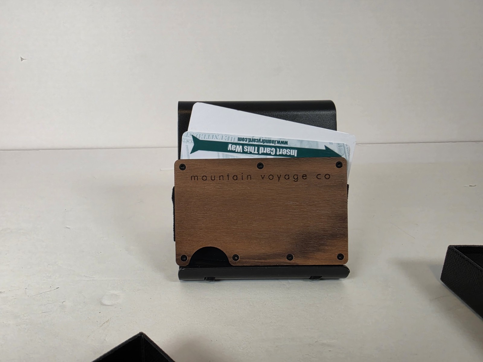 Mountain Voyage Co Minimalist Wallet for Men Slim RFID Scratch Resistant, Walnut