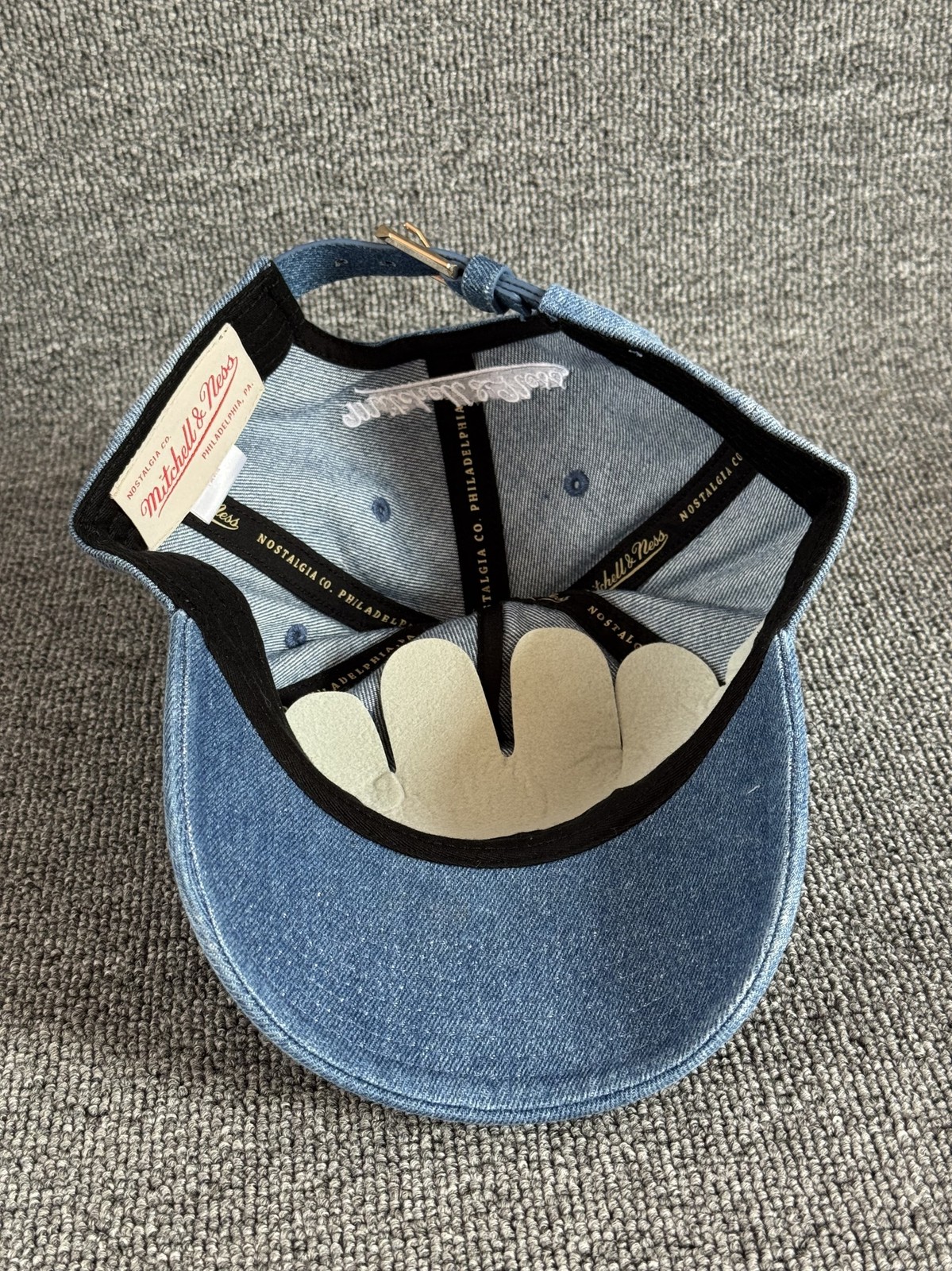 Mitchell & Ness Phillies Dad Hat Strapback Blue Washed Cap Unknown Size